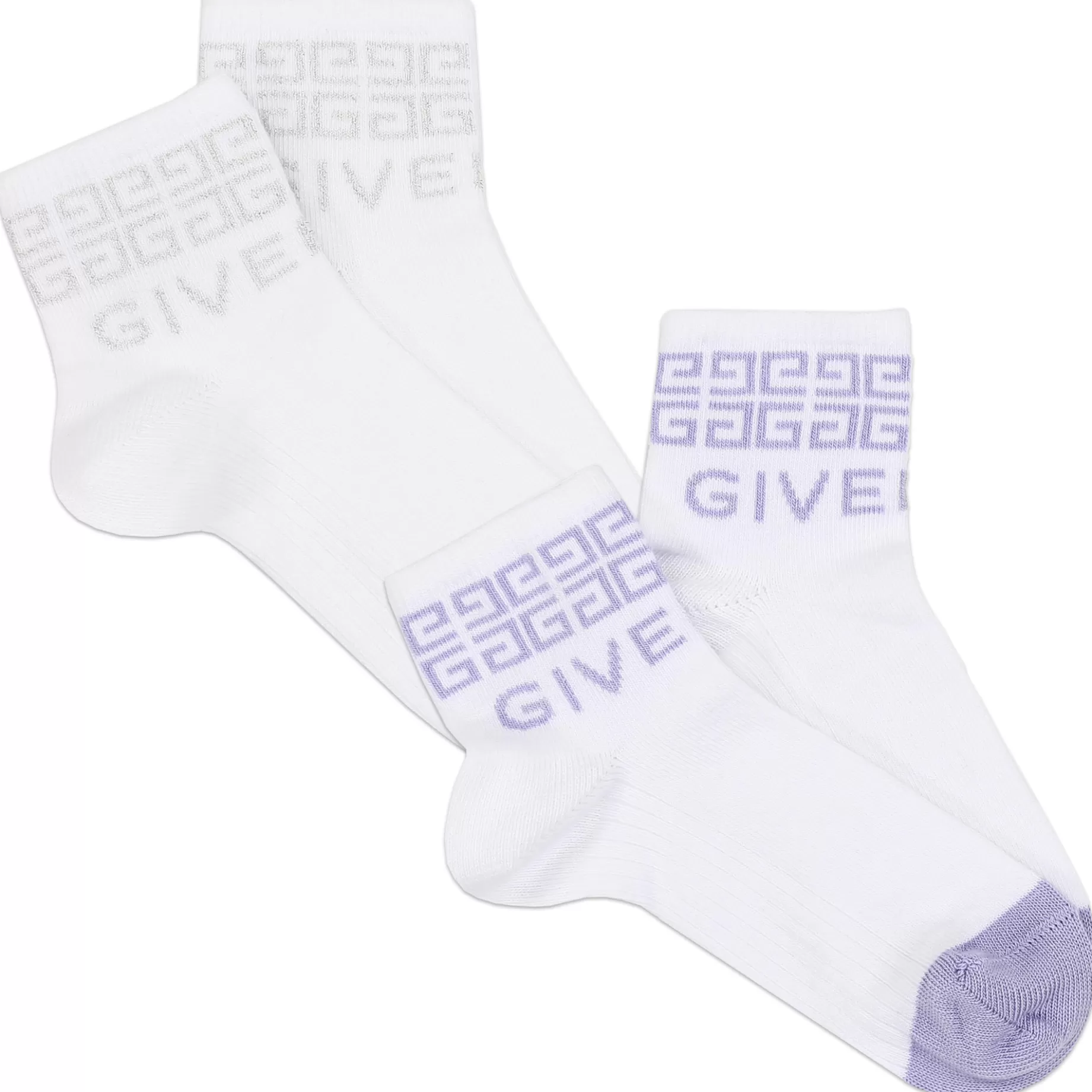 2-Pair Patterned Ankle Socks^GIVENCHY Shop