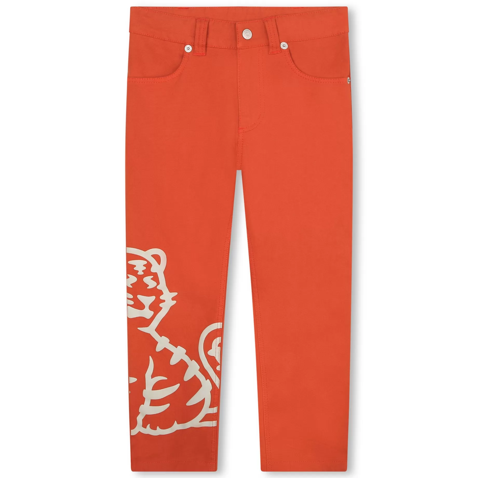 Adjustable Cotton Trousers^KENZO KIDS New