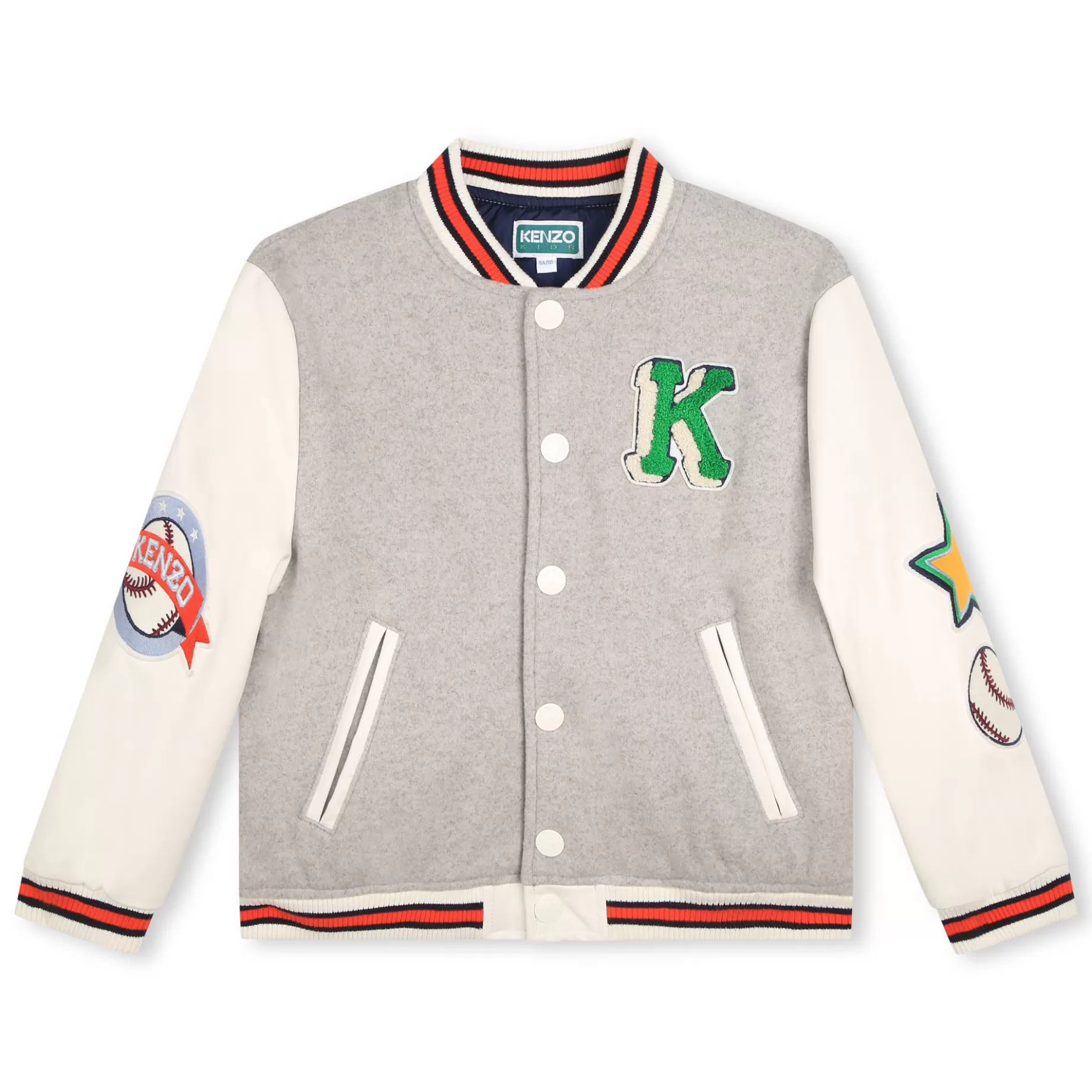 Bi-Material Bomber With Badges^KENZO KIDS Cheap