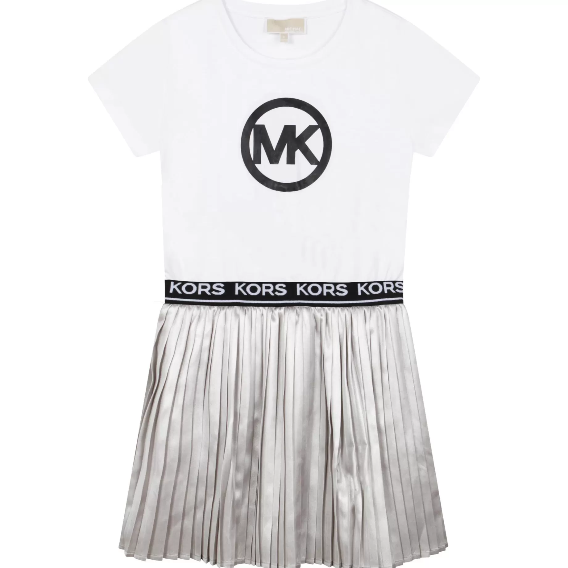 Bi-Material Pleated Dress^MICHAEL KORS Clearance