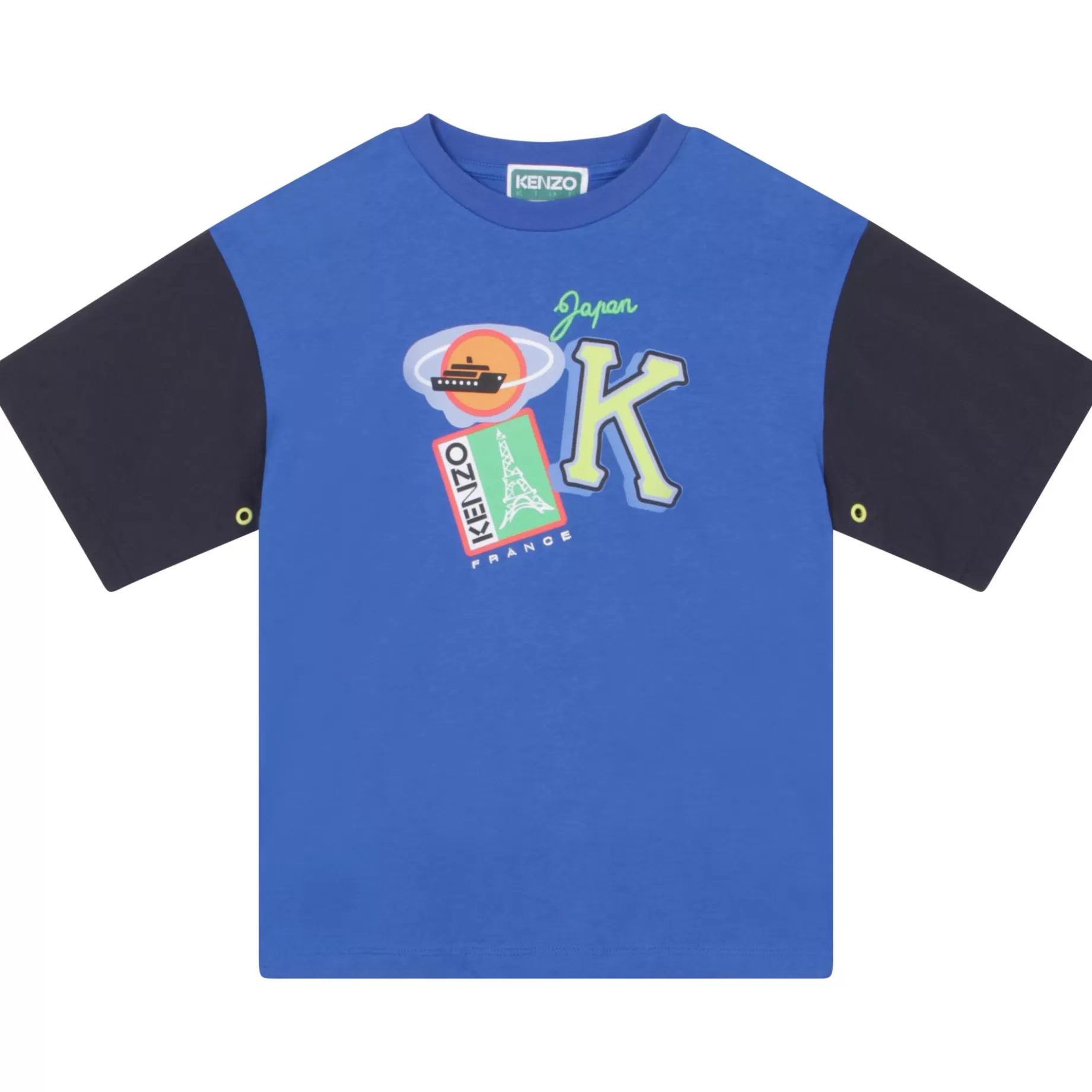 Bimaterial T-Shirt^KENZO KIDS Cheap