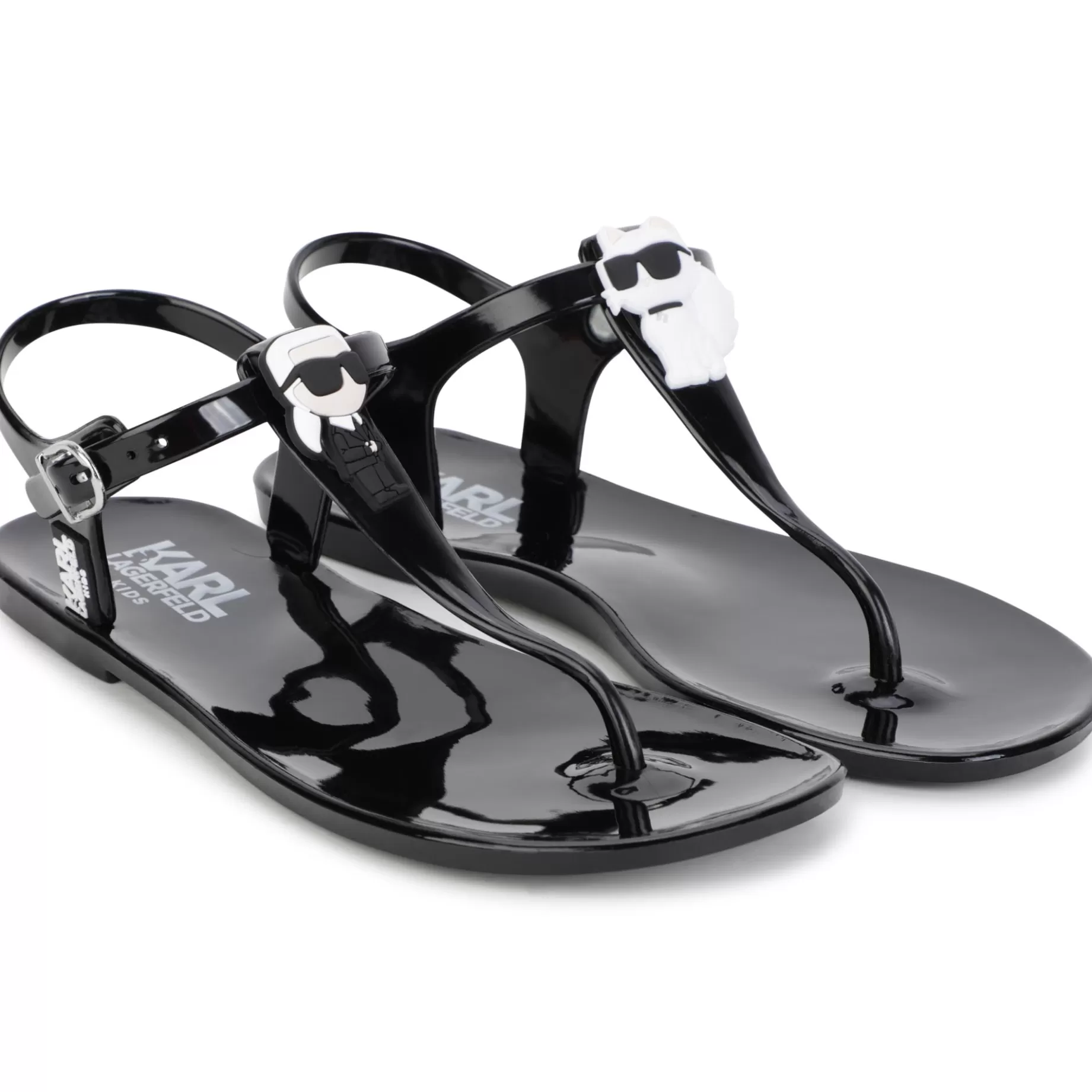 Buckled Slingback Sandals^KARL LAGERFELD KIDS Best Sale