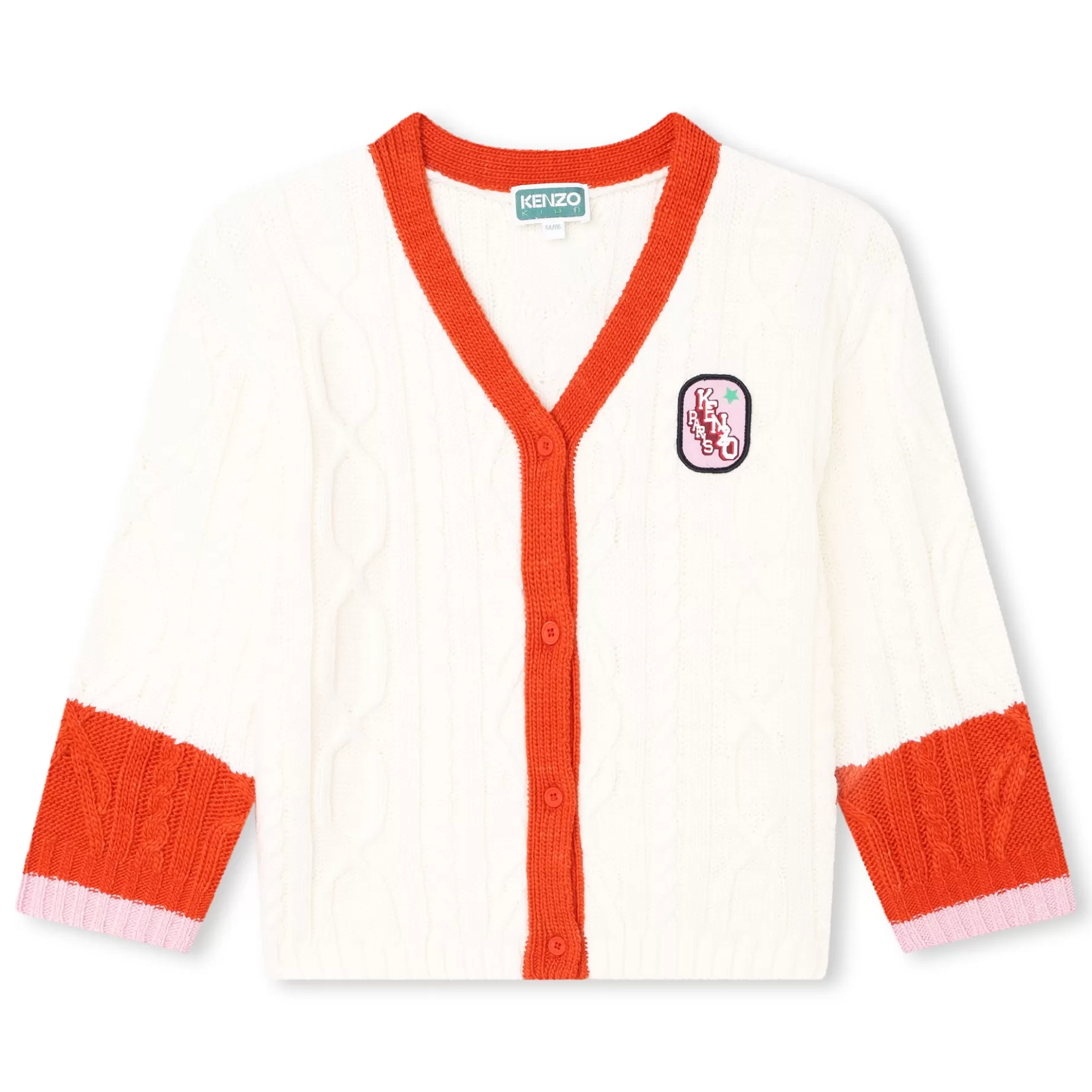 Cable-Knit Tricot Cardigan^KENZO KIDS Discount