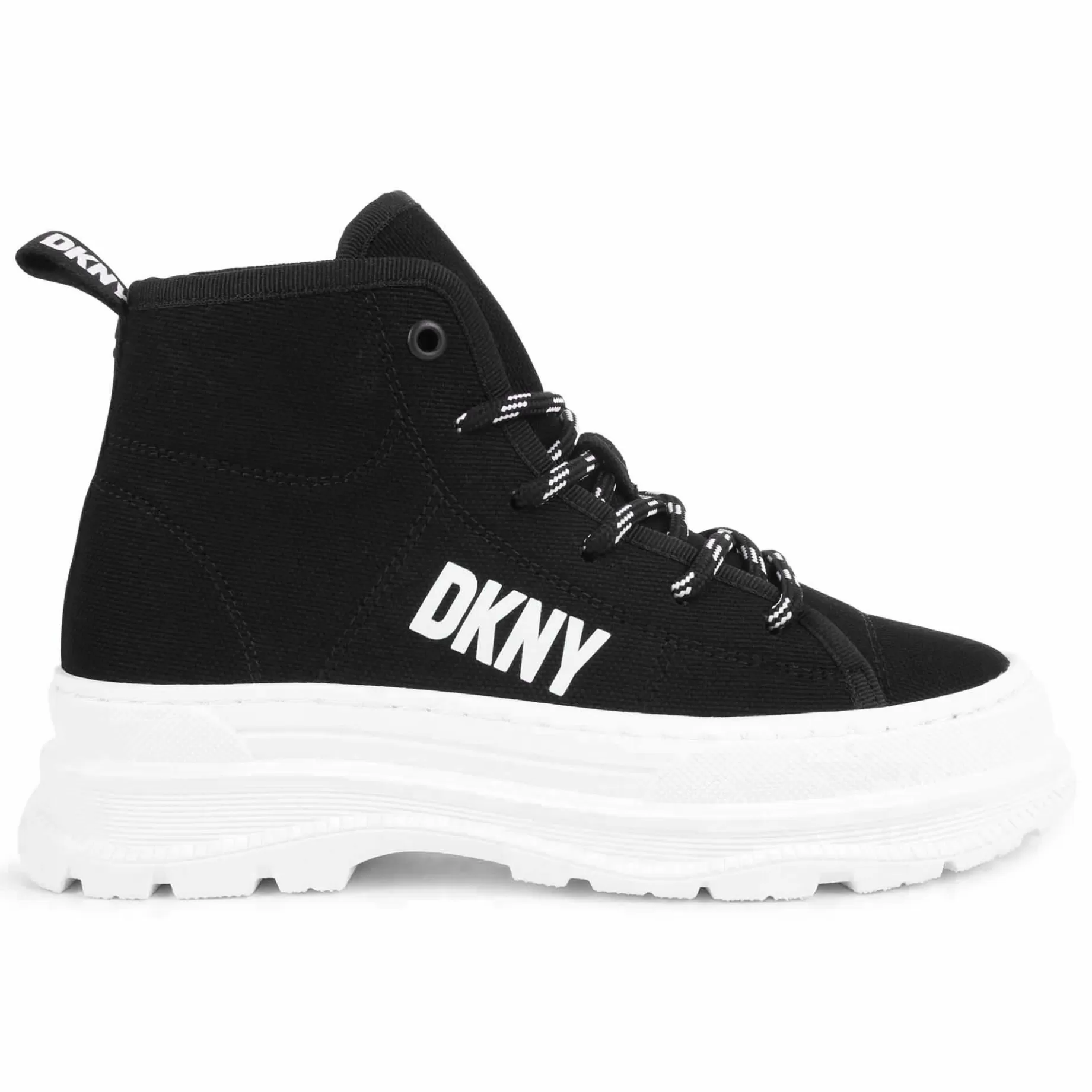 Canvas Lace-Up Trainers^DKNY Cheap