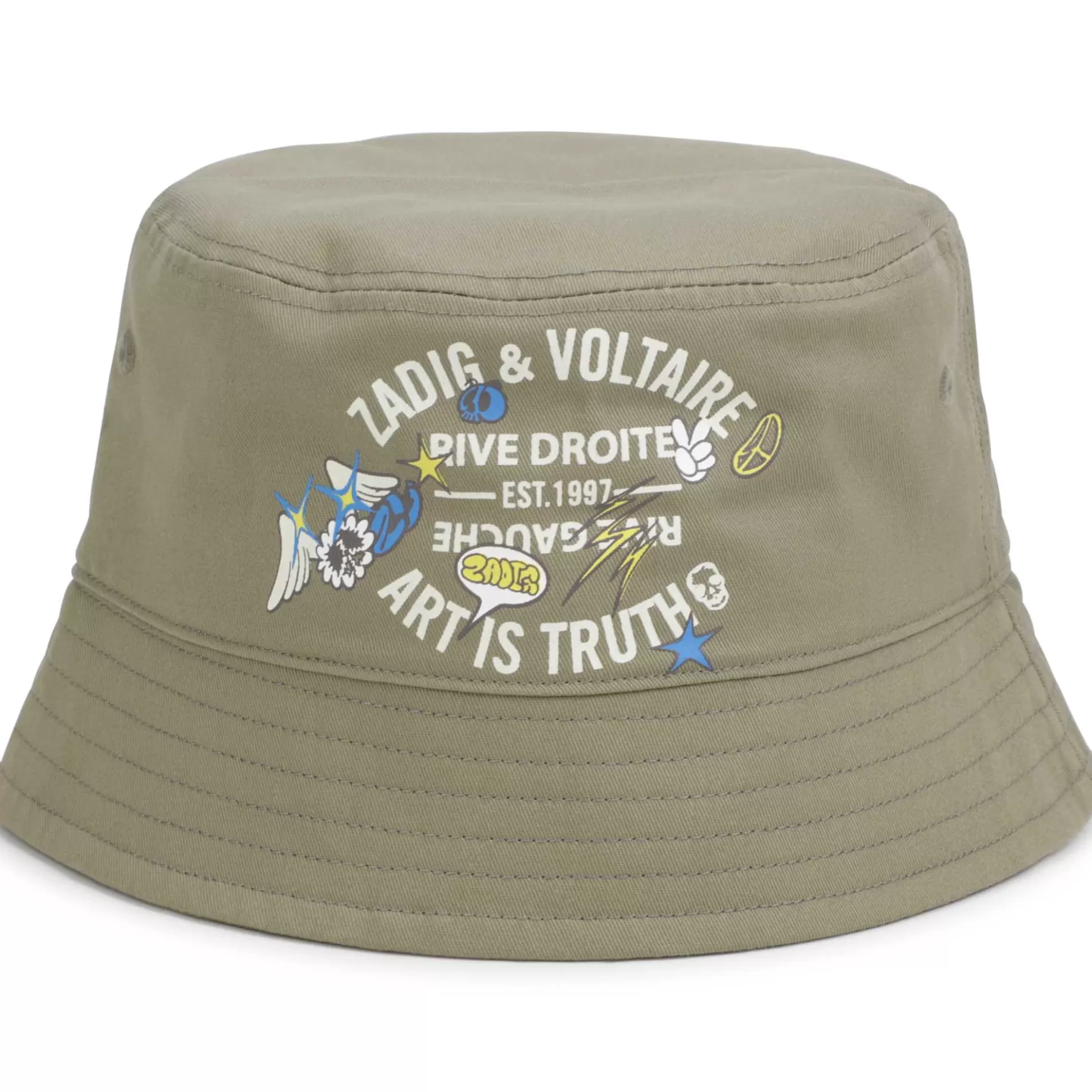 Cotton Bucket Hat With Print^ZADIG & VOLTAIRE Flash Sale