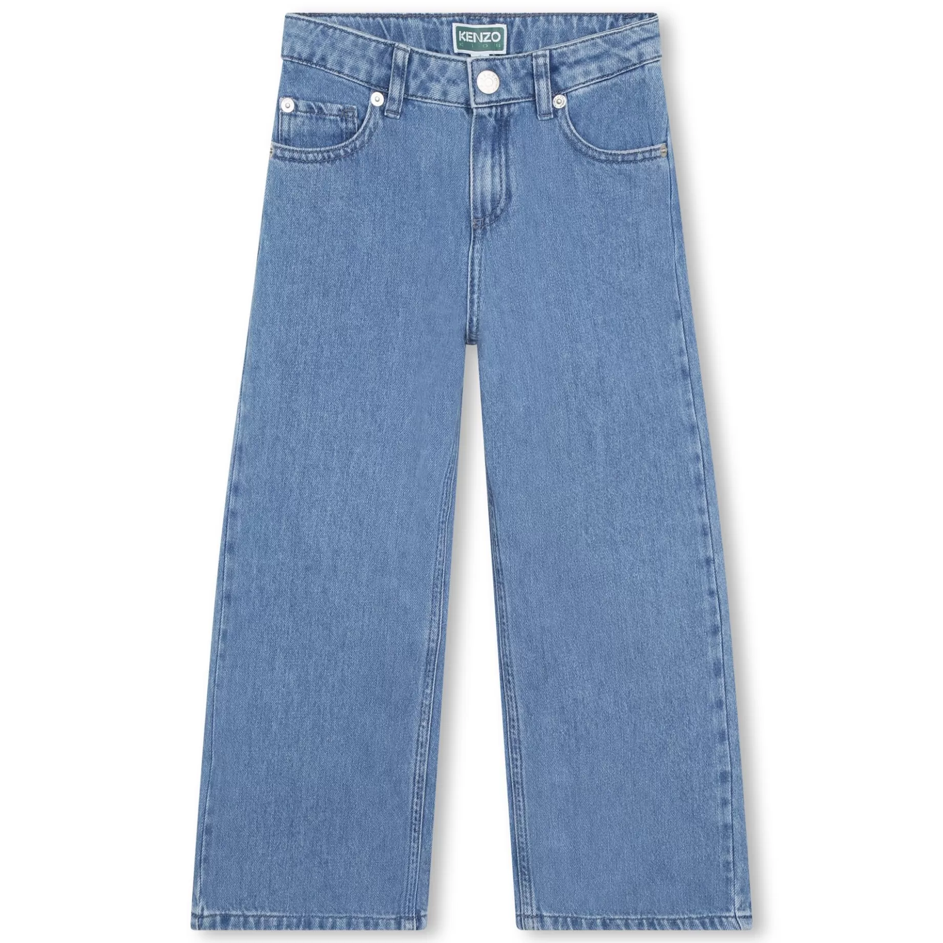 Cotton Jeans With Embroidery^KENZO KIDS Flash Sale