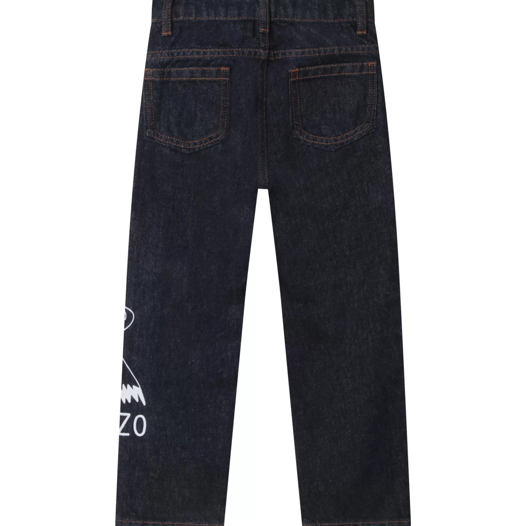 Cotton Jeans With Print^KENZO KIDS New