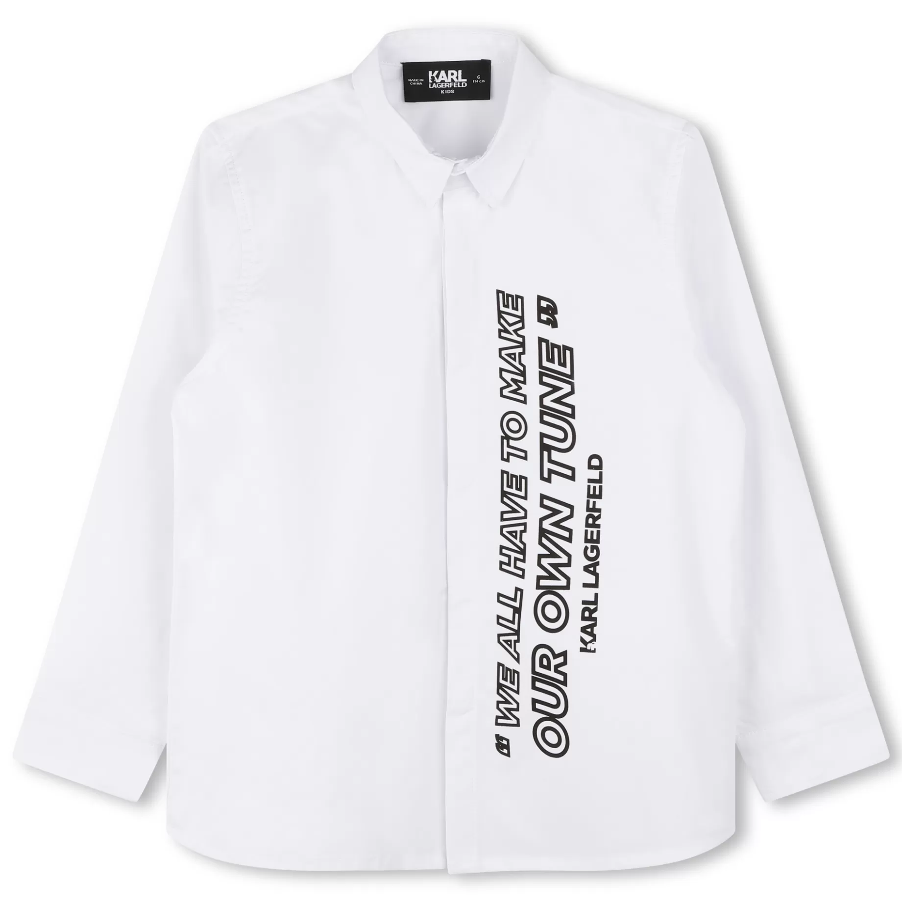 Cotton Shirt^KARL LAGERFELD KIDS Online