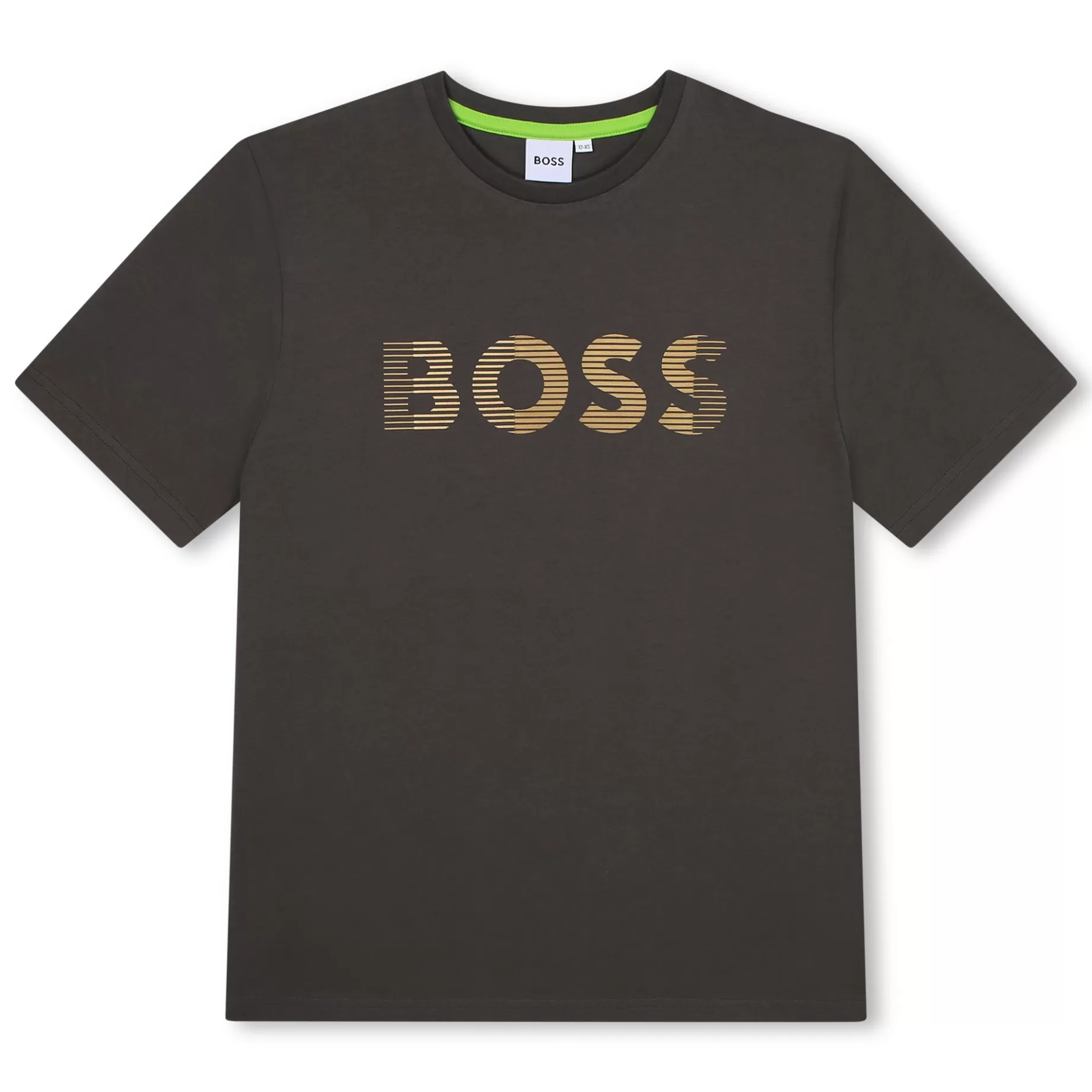 Cotton Striped Logo T-Shirt^BOSS Discount