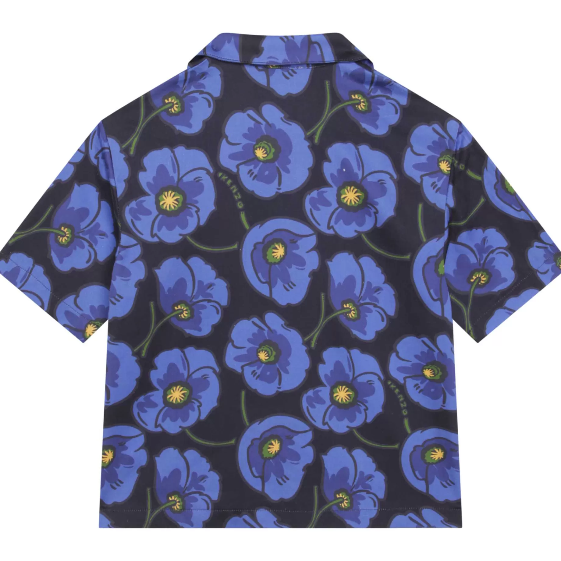 Cotton Twill Printed Shirt^KENZO KIDS Fashion