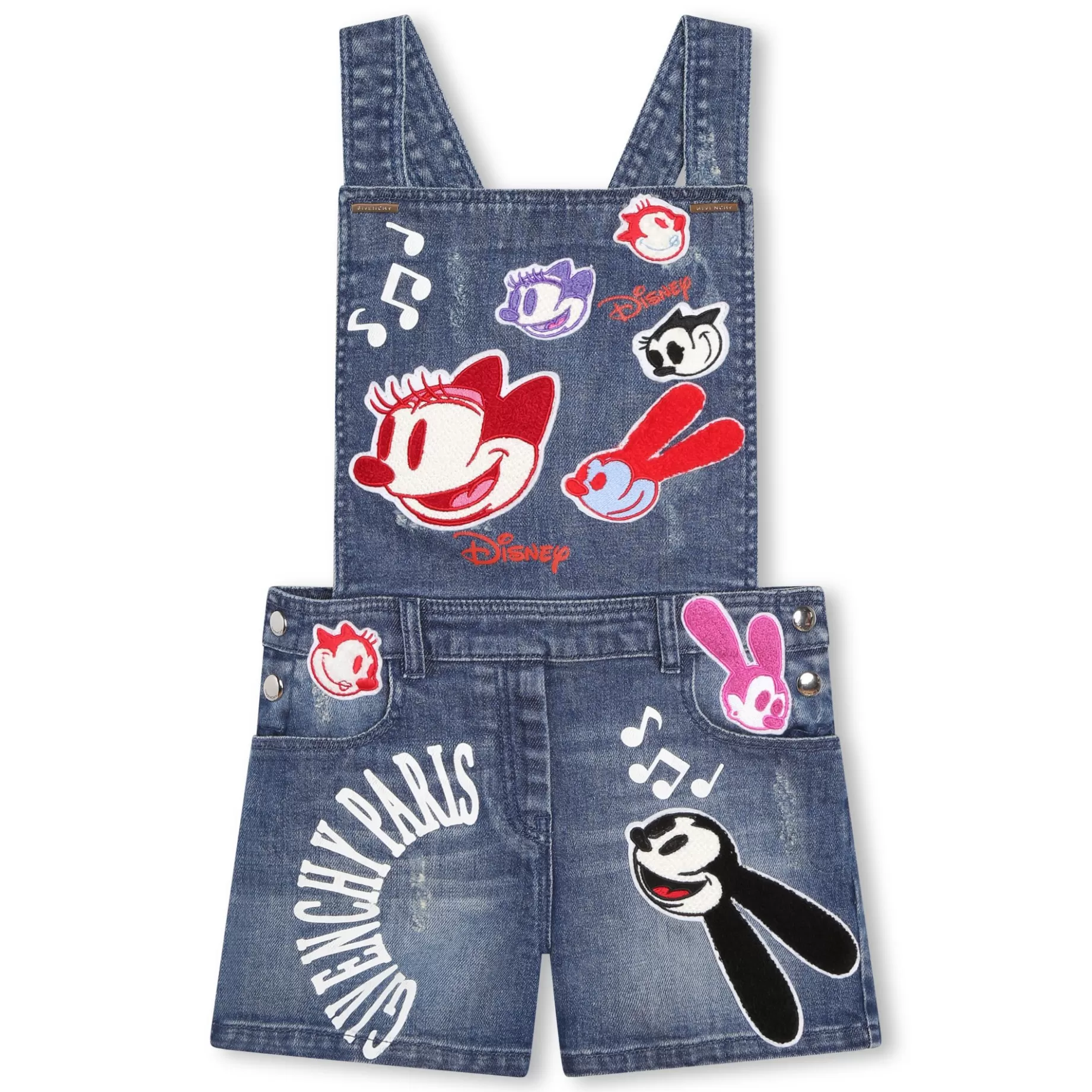 Denim Dungarees With Patches^GIVENCHY Best Sale