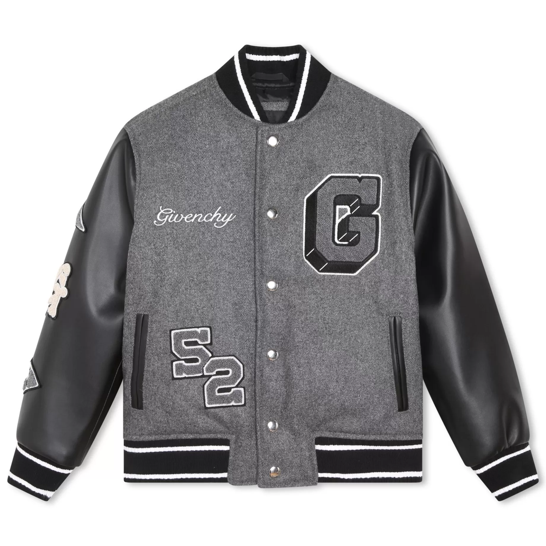 Dual-Fabric Baseball Jacket^GIVENCHY Outlet