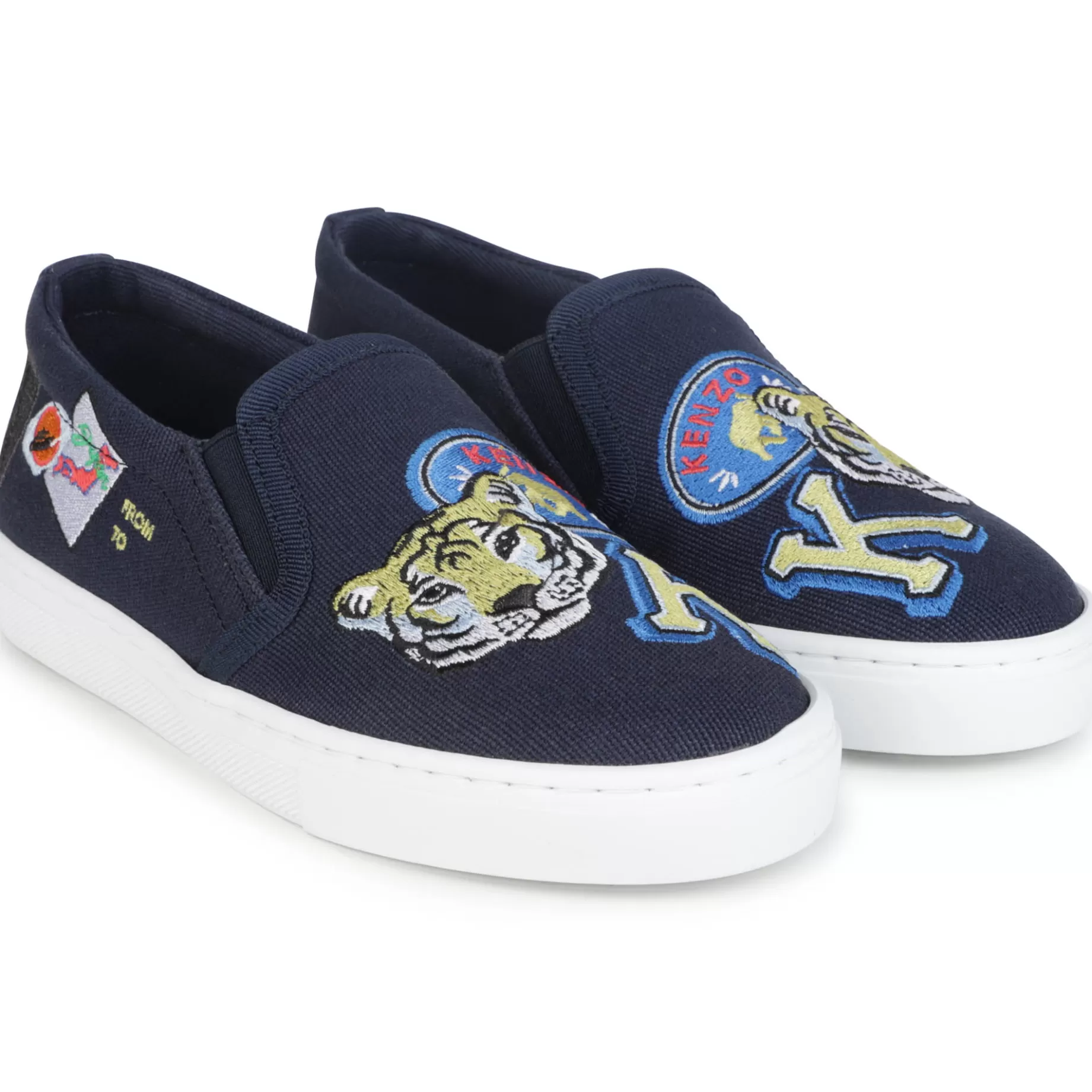 Elasticated Canvas Trainers^KENZO KIDS Flash Sale