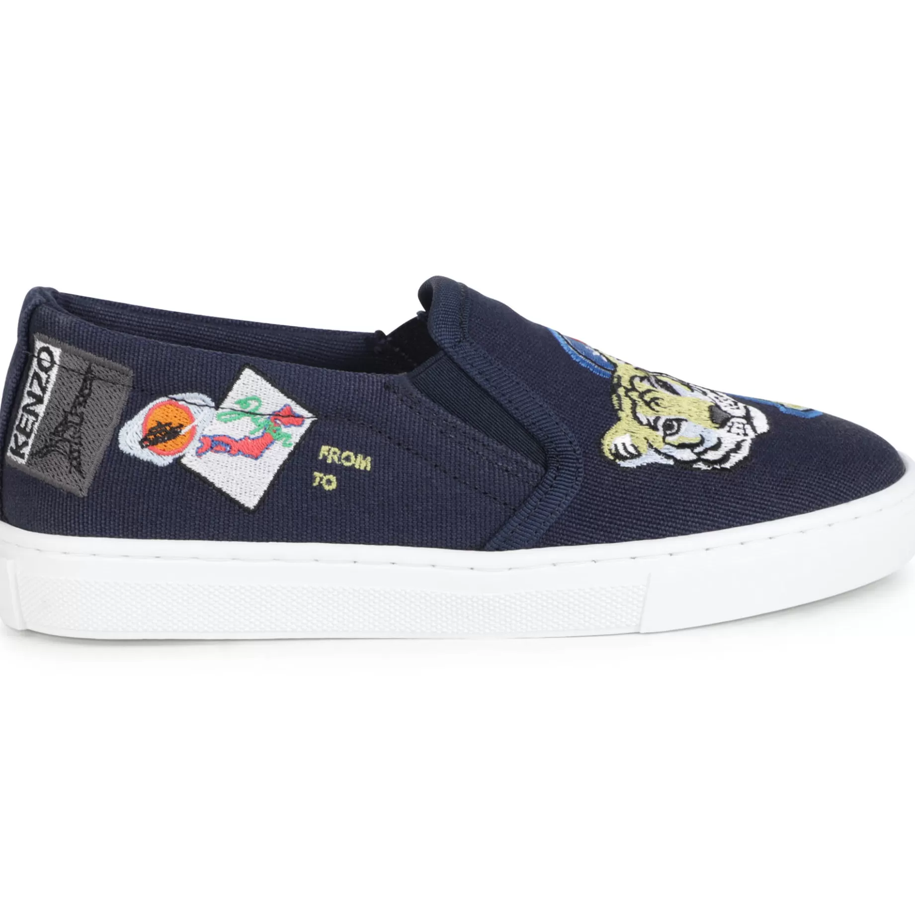 Elasticated Canvas Trainers^KENZO KIDS Flash Sale