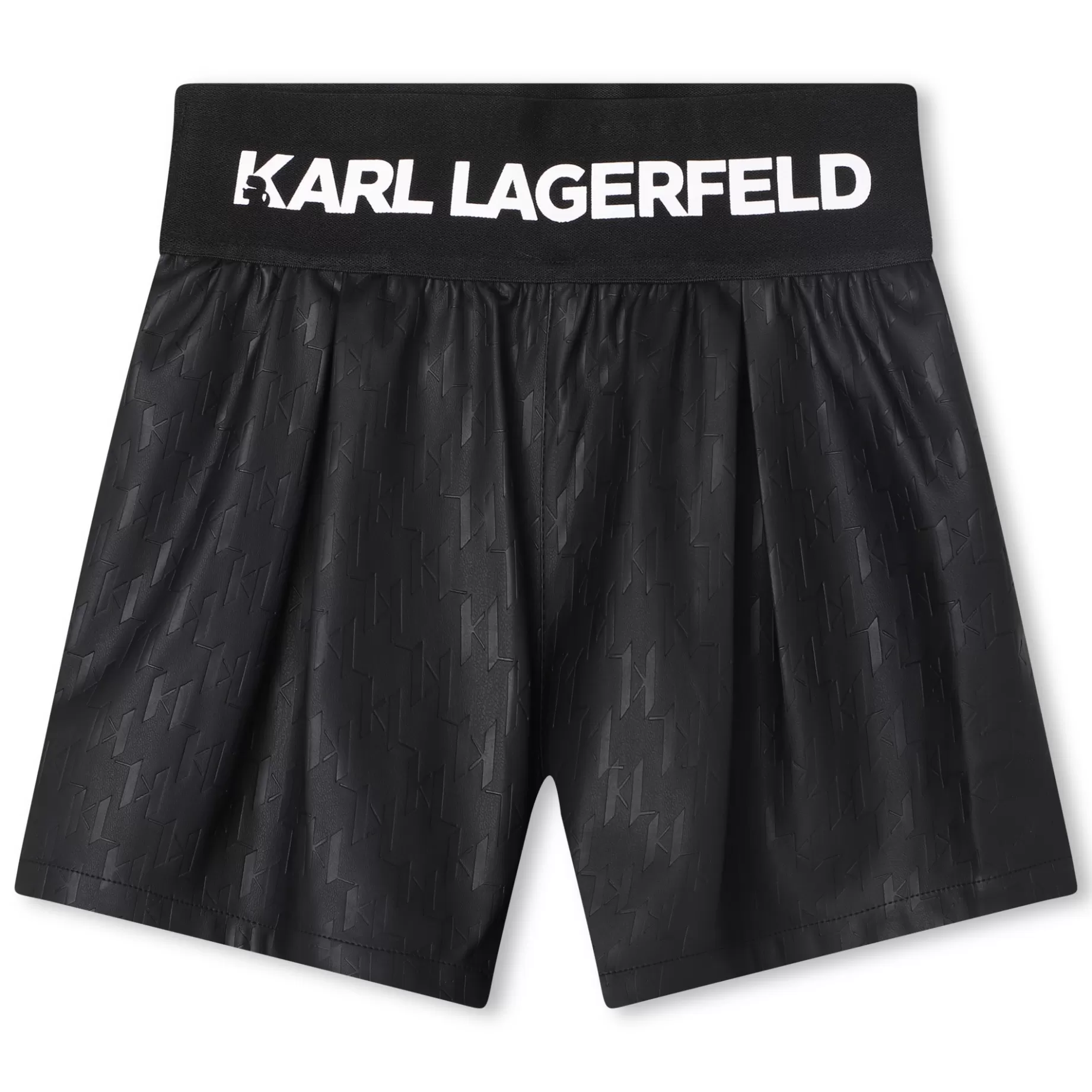 Embossed Coated Shorts^KARL LAGERFELD KIDS Hot