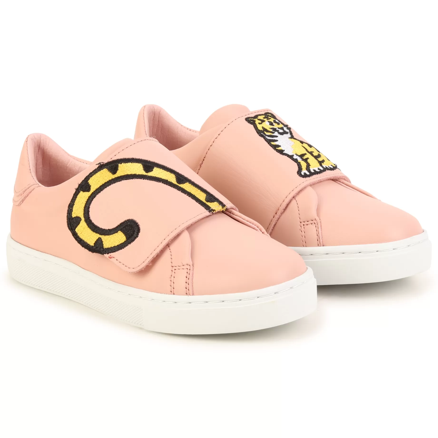 Embroidered Leather Trainers^KENZO KIDS Fashion