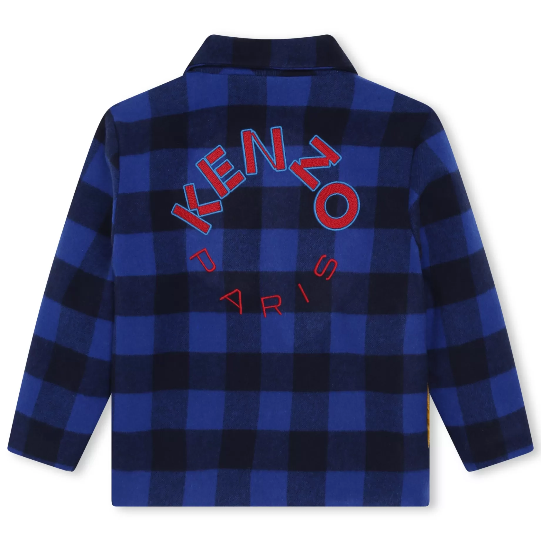 Embroidered Plaid Jacket^KENZO KIDS Fashion