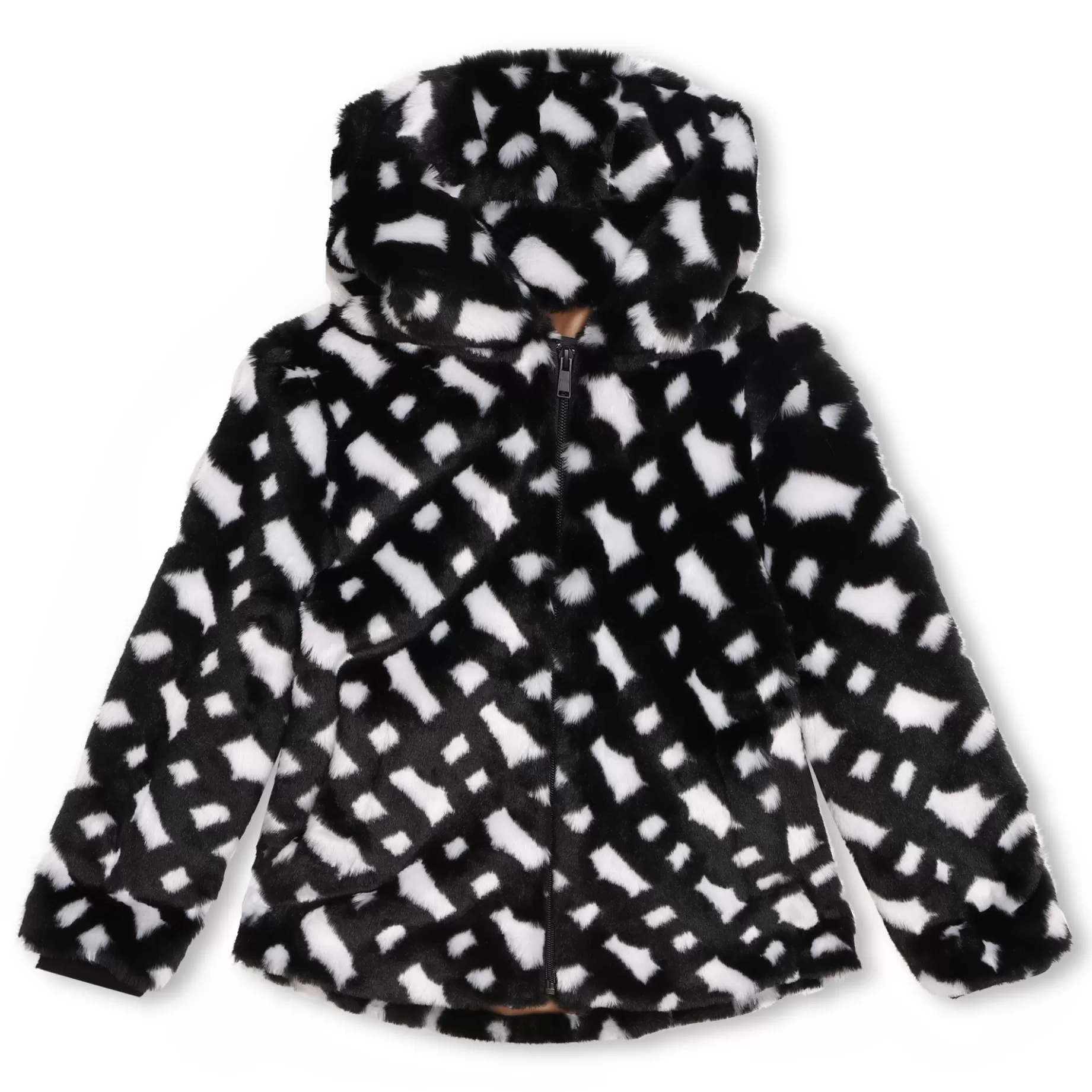 Fluffy Coat With Hood^BOSS Shop