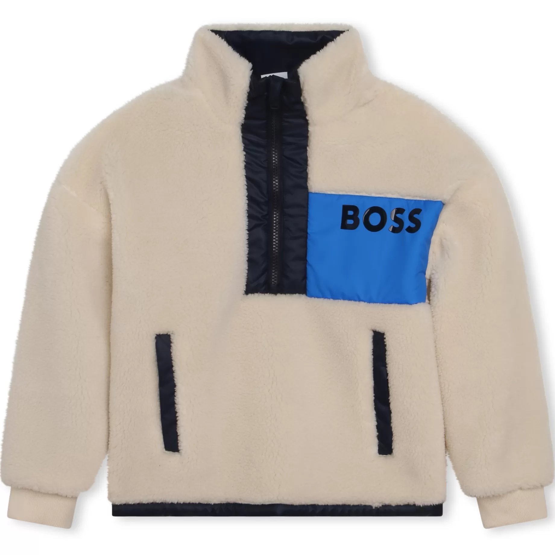 Fluffy Sweatshirt With Collar^BOSS Best Sale