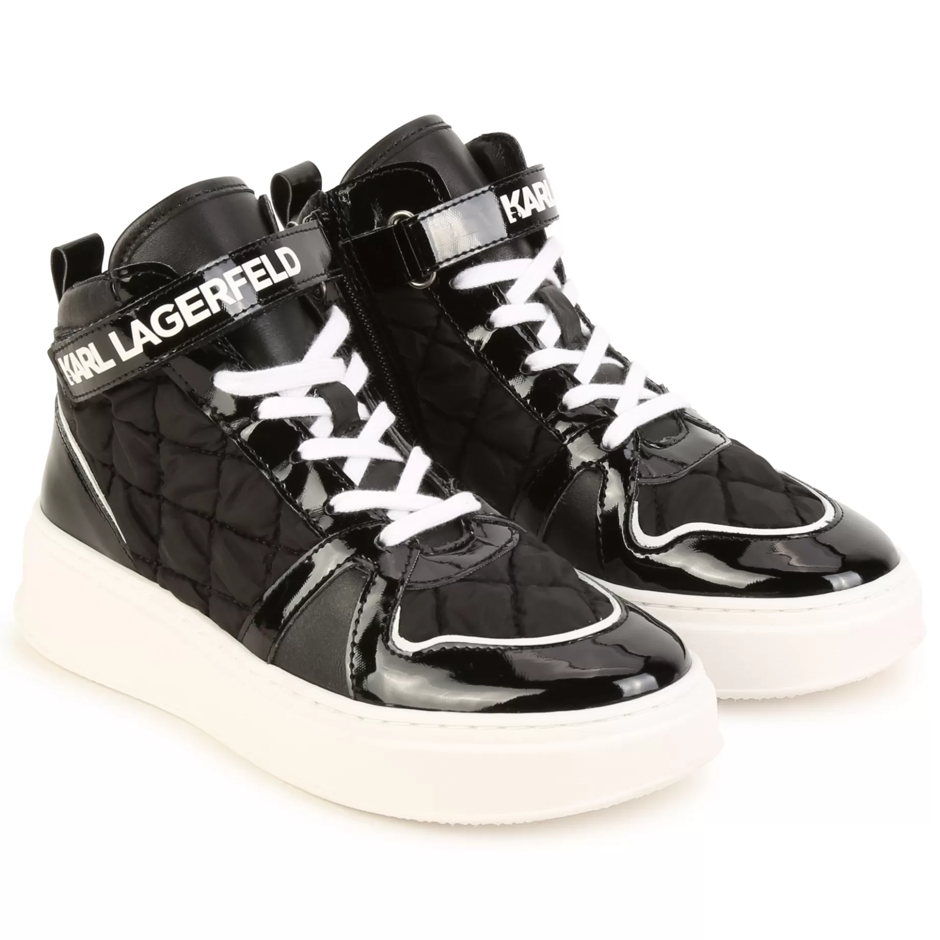 High-Top Zip-Up Trainers^KARL LAGERFELD KIDS Cheap