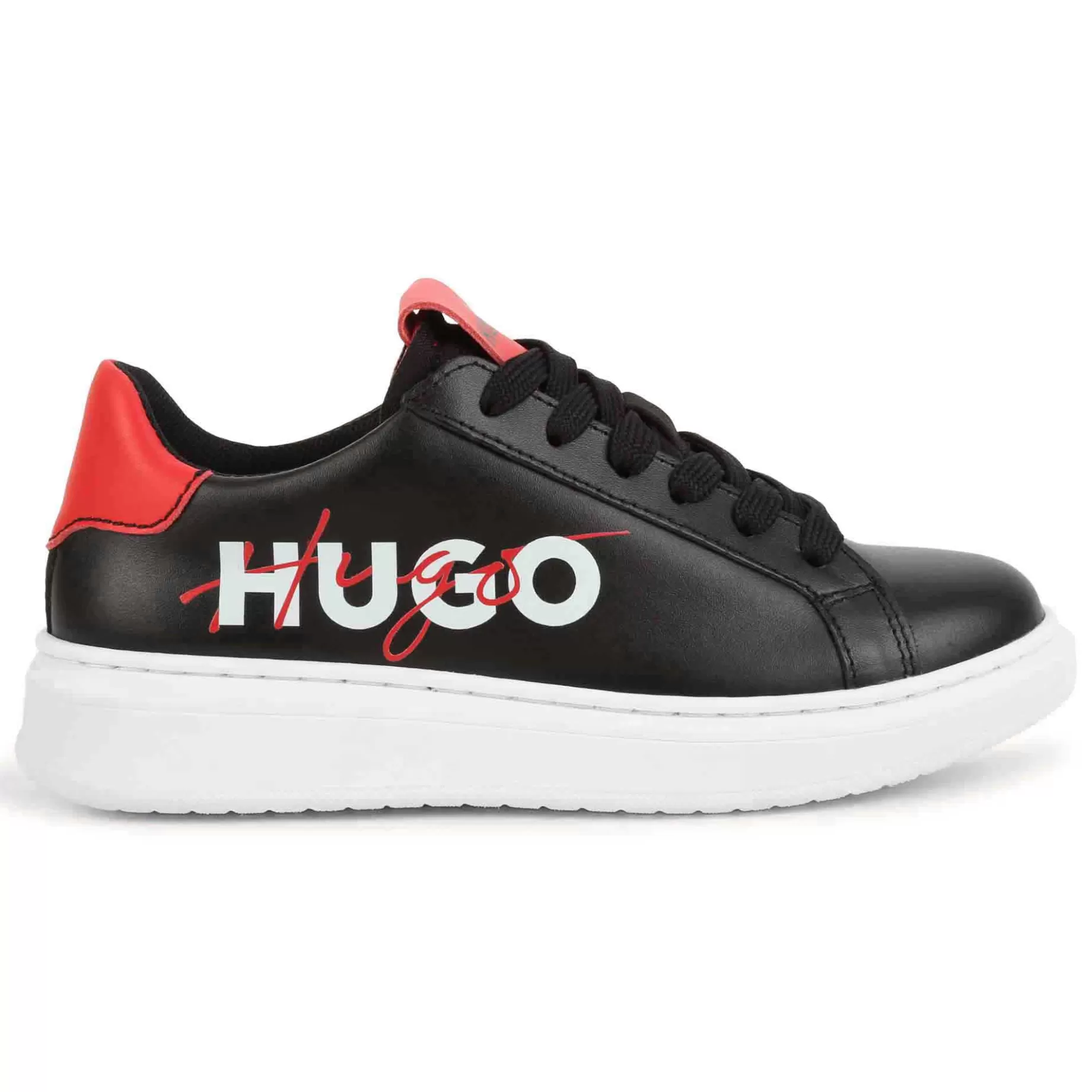 Lace-Up Leather Trainers^HUGO Online