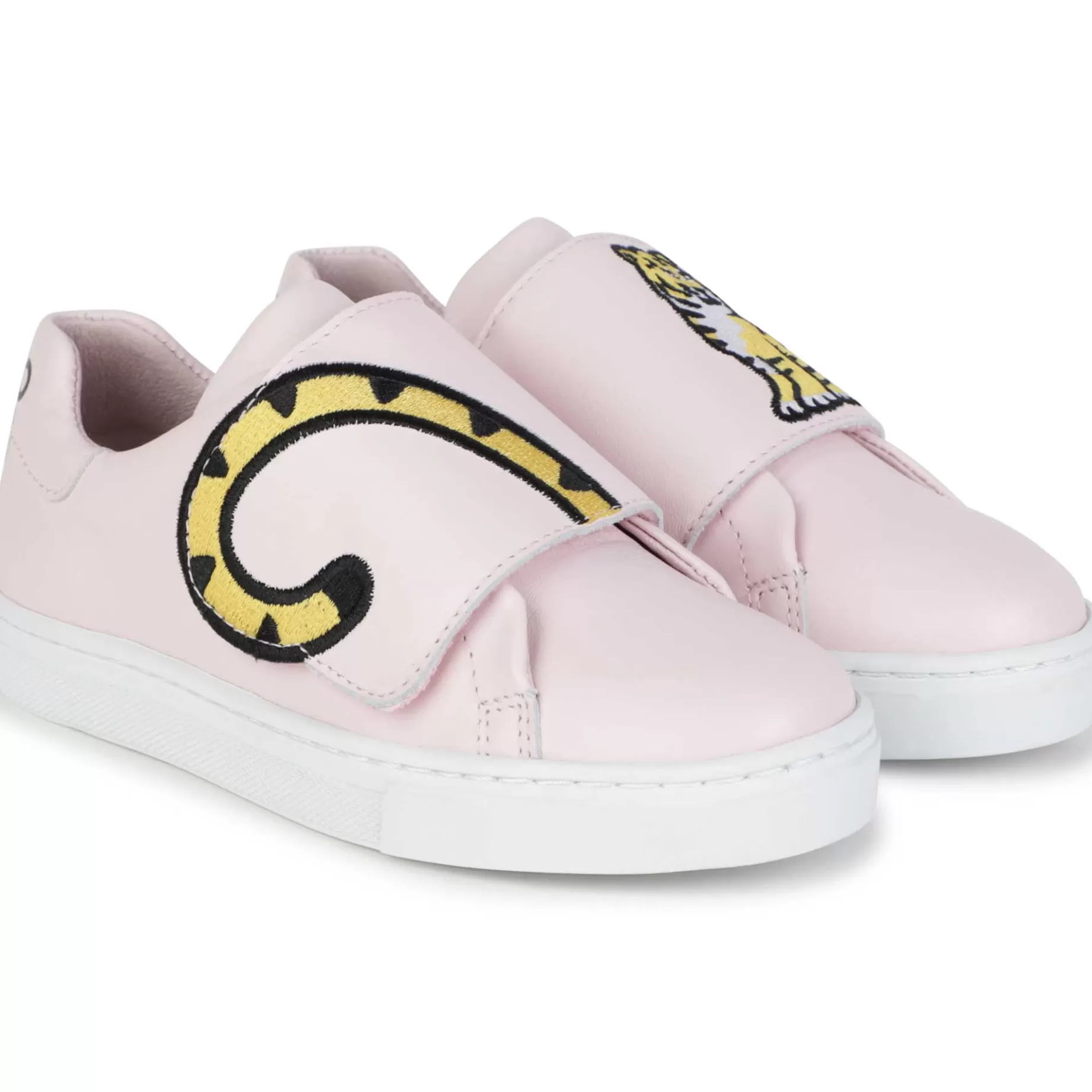 Leather Hook-And-Loop Trainers^KENZO KIDS Shop