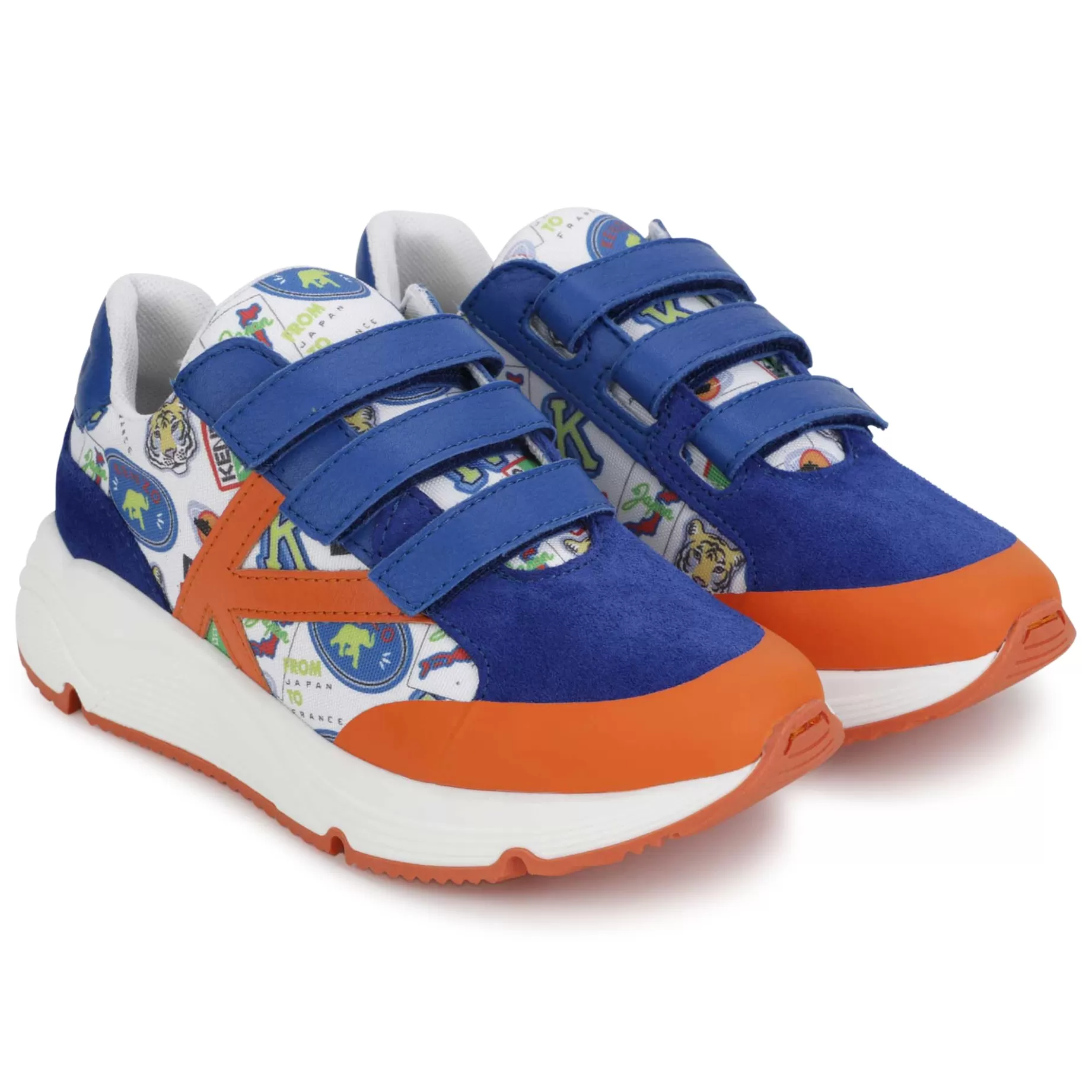 Leather Hook-And-Loop Trainers^KENZO KIDS Fashion