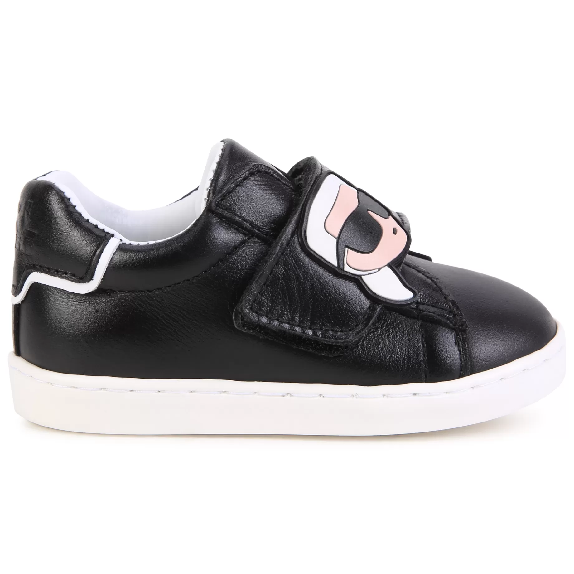 Leather Hook-And-Loop Trainers^KARL LAGERFELD KIDS Outlet