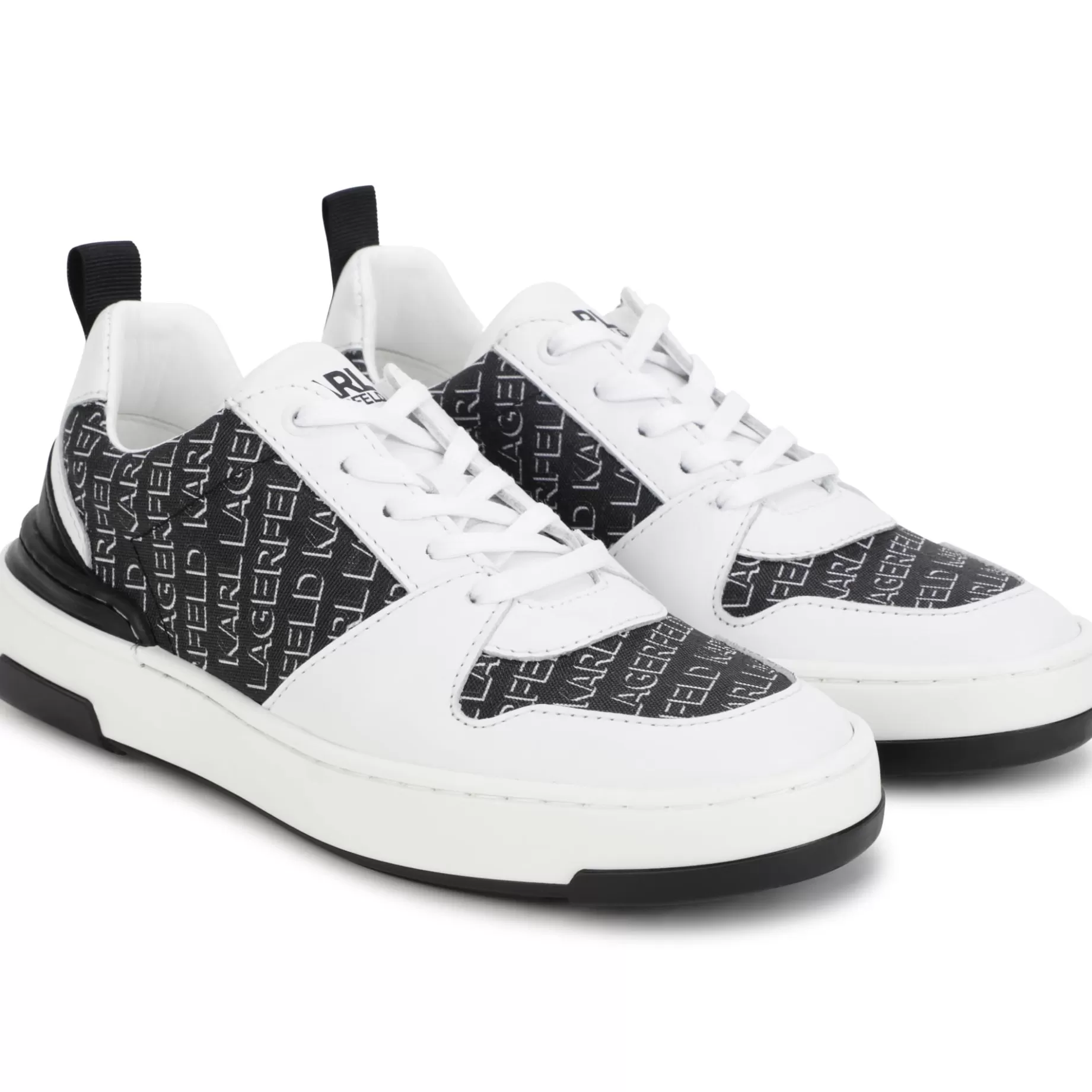 Leather Lace-Up Trainers^KARL LAGERFELD KIDS Clearance