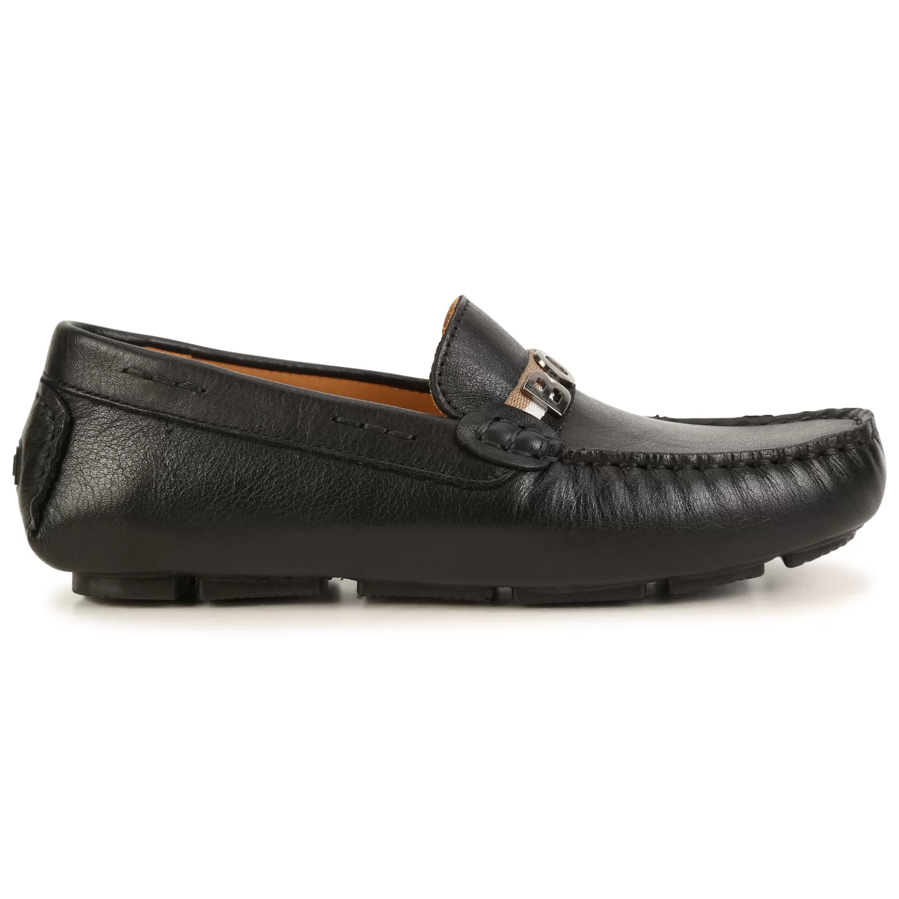 Leather Loafers With Logo^BOSS Clearance