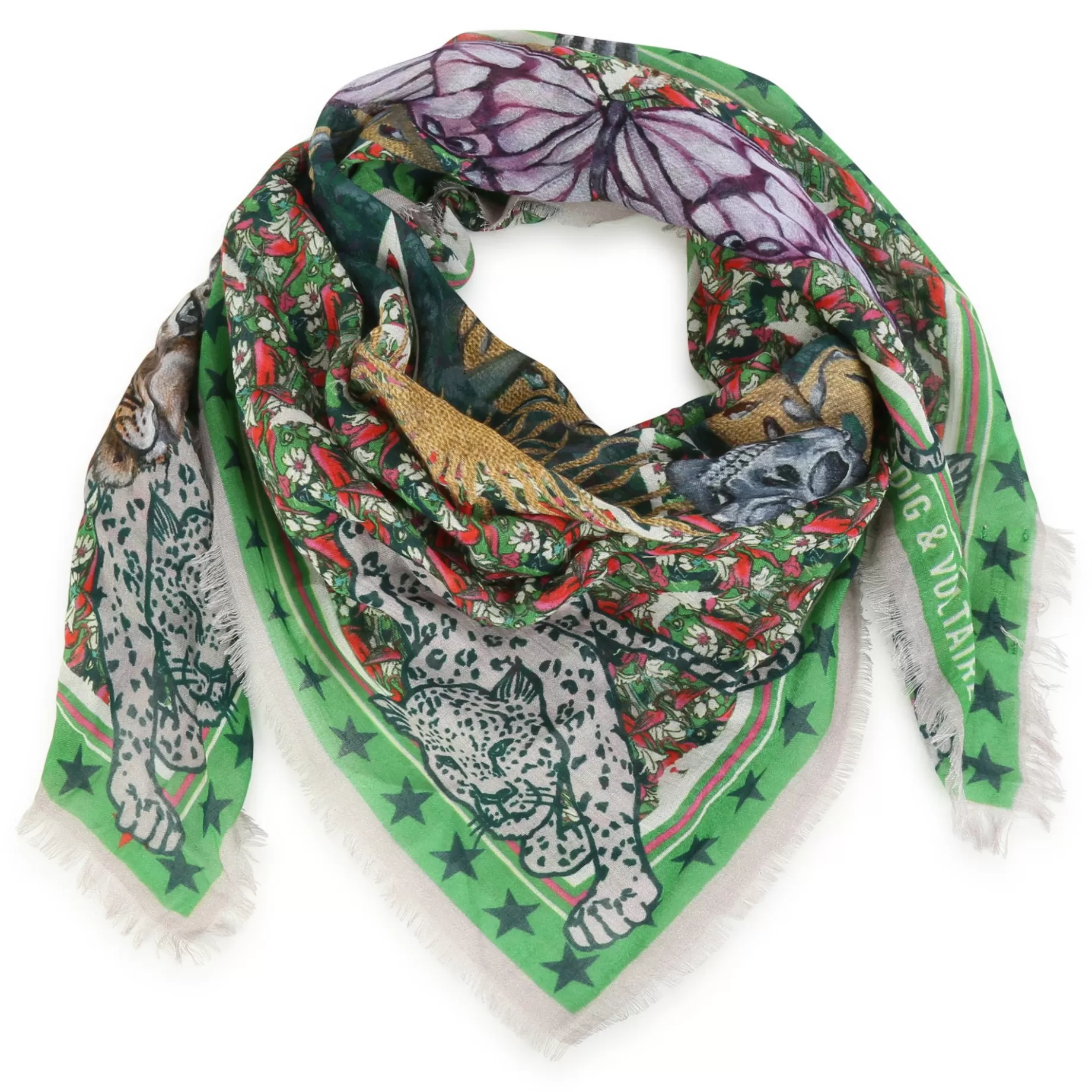 Logo Print Scarf^ZADIG & VOLTAIRE Hot