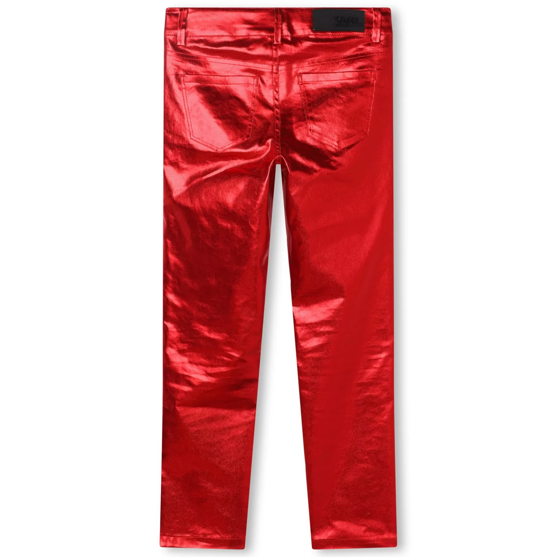 Metallic Coated Trousers^KARL LAGERFELD KIDS Discount