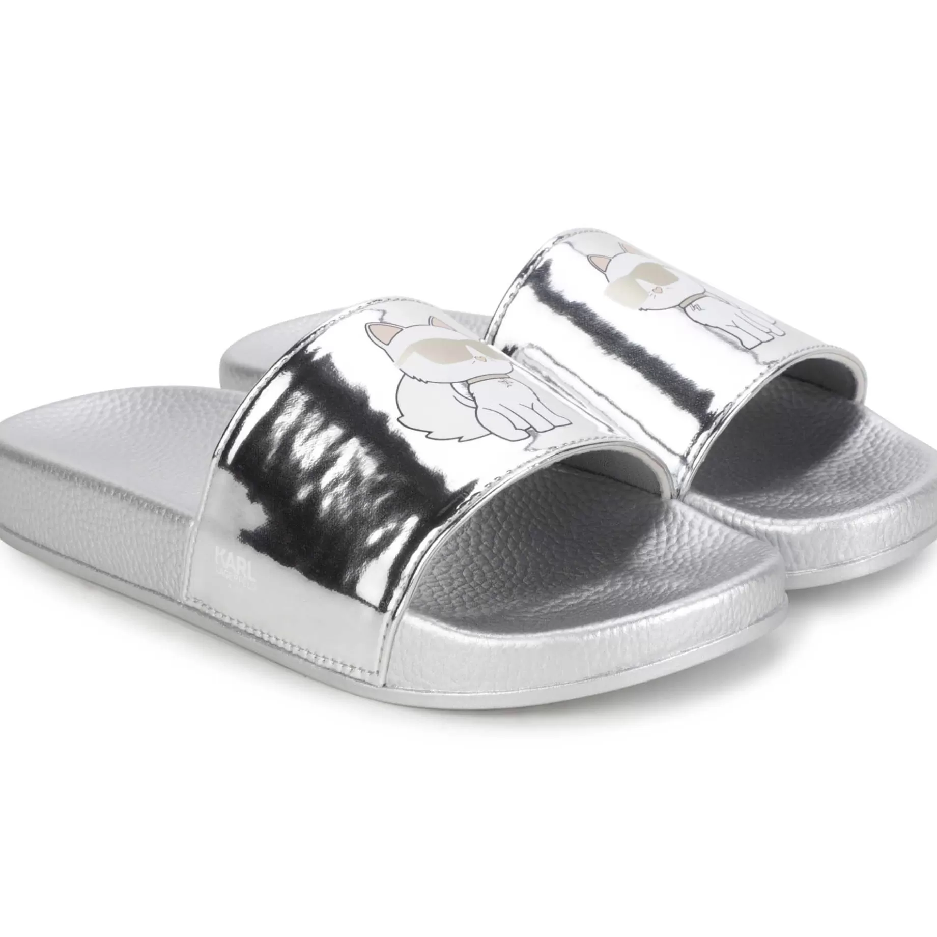 Metallic Sliders^KARL LAGERFELD KIDS Sale