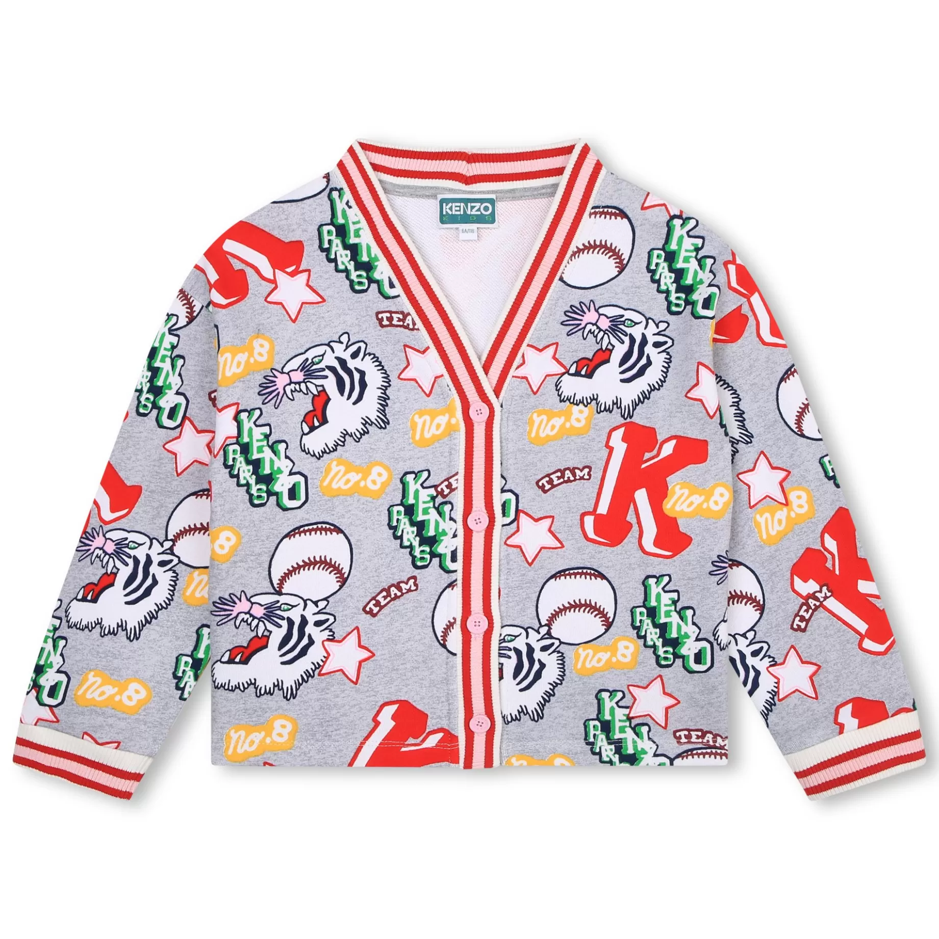 Patterned Fleece Cardigan^KENZO KIDS Outlet