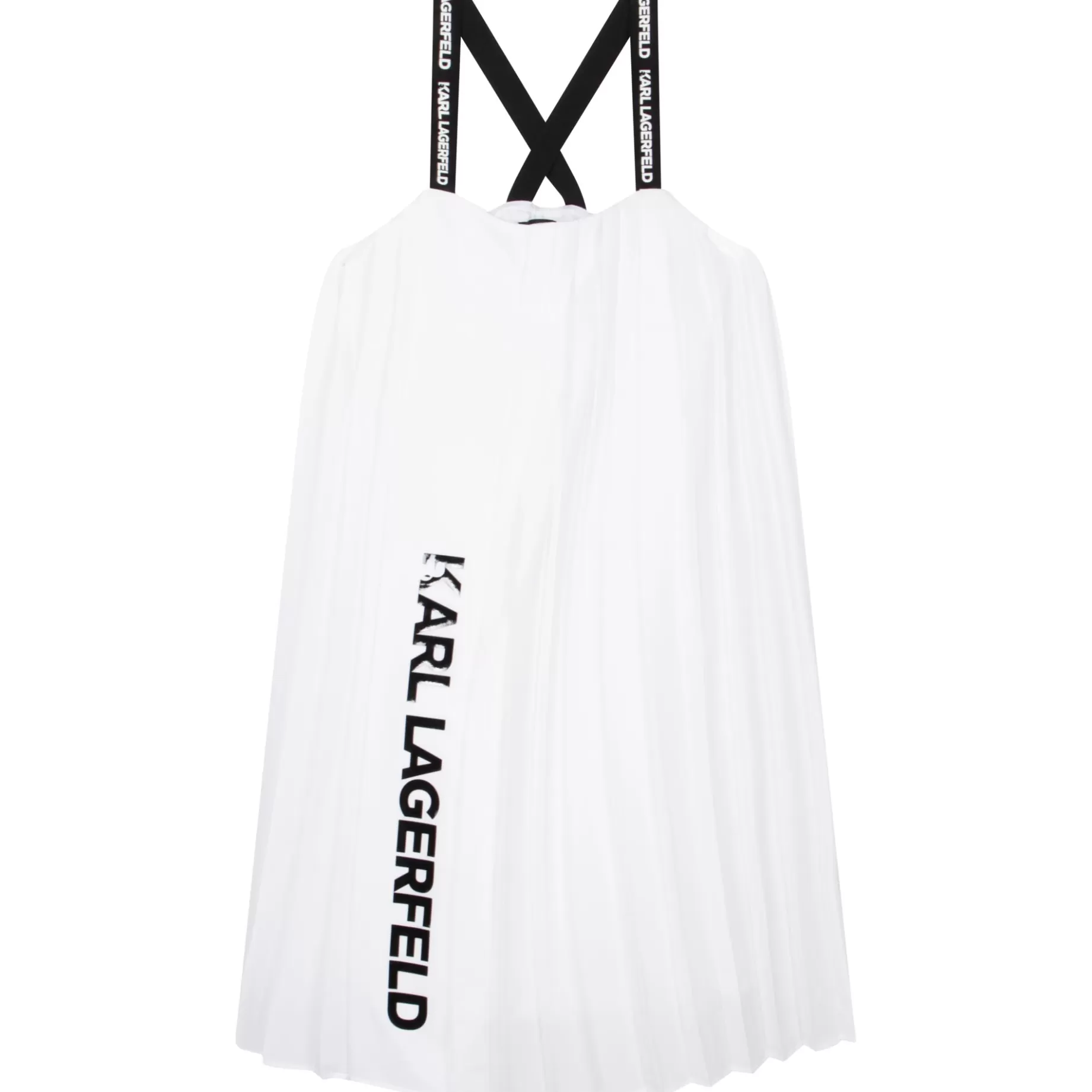 Pleated Dress With Straps^KARL LAGERFELD KIDS Cheap