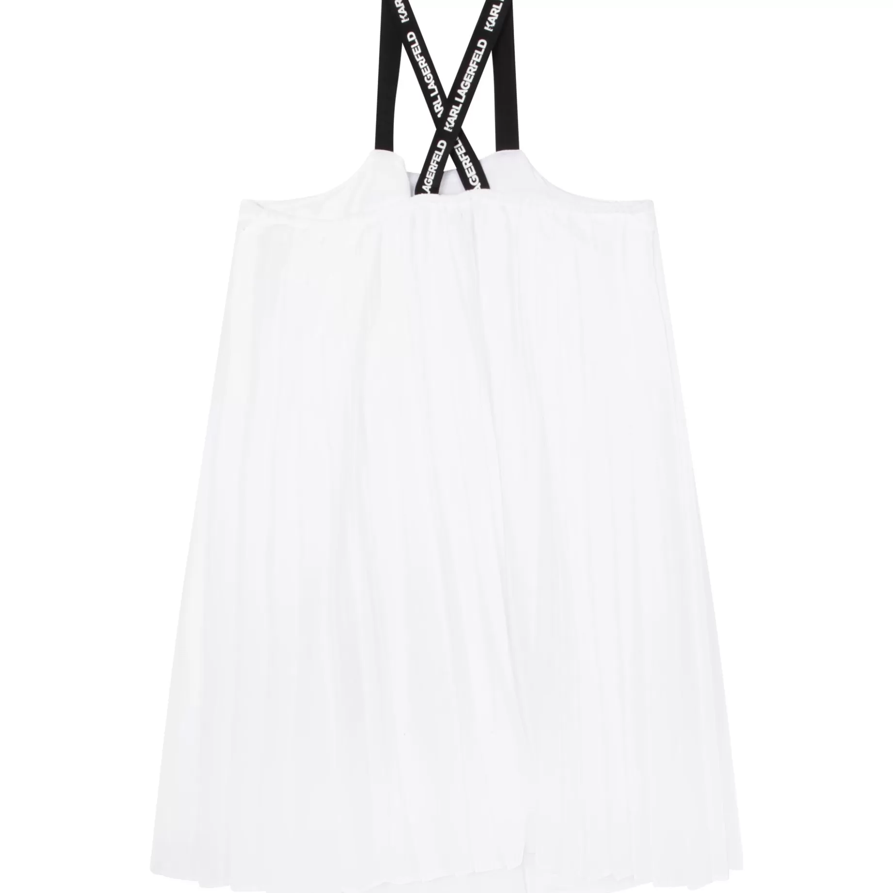 Pleated Dress With Straps^KARL LAGERFELD KIDS Cheap