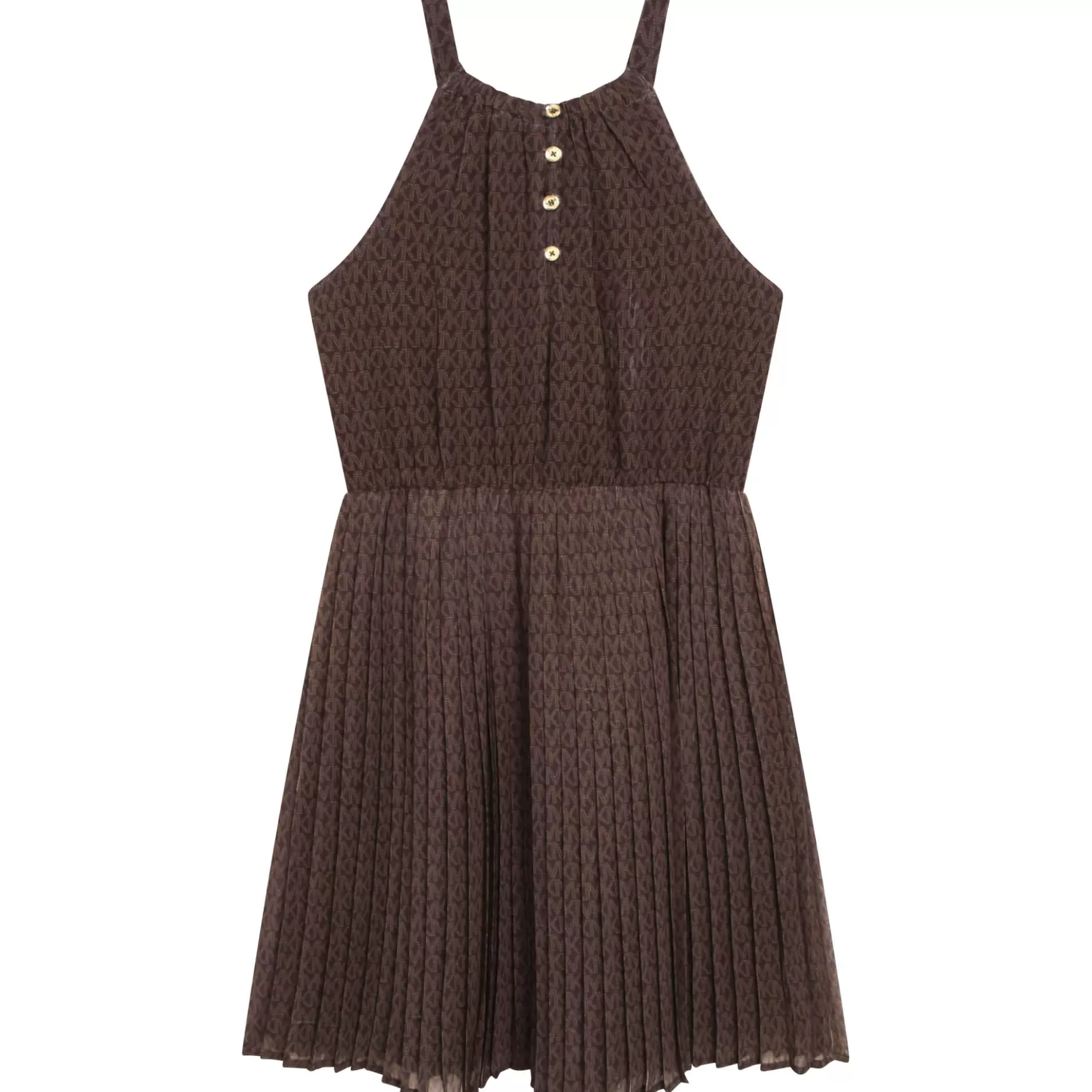 Pleated Midi Dress With Straps^MICHAEL KORS Online