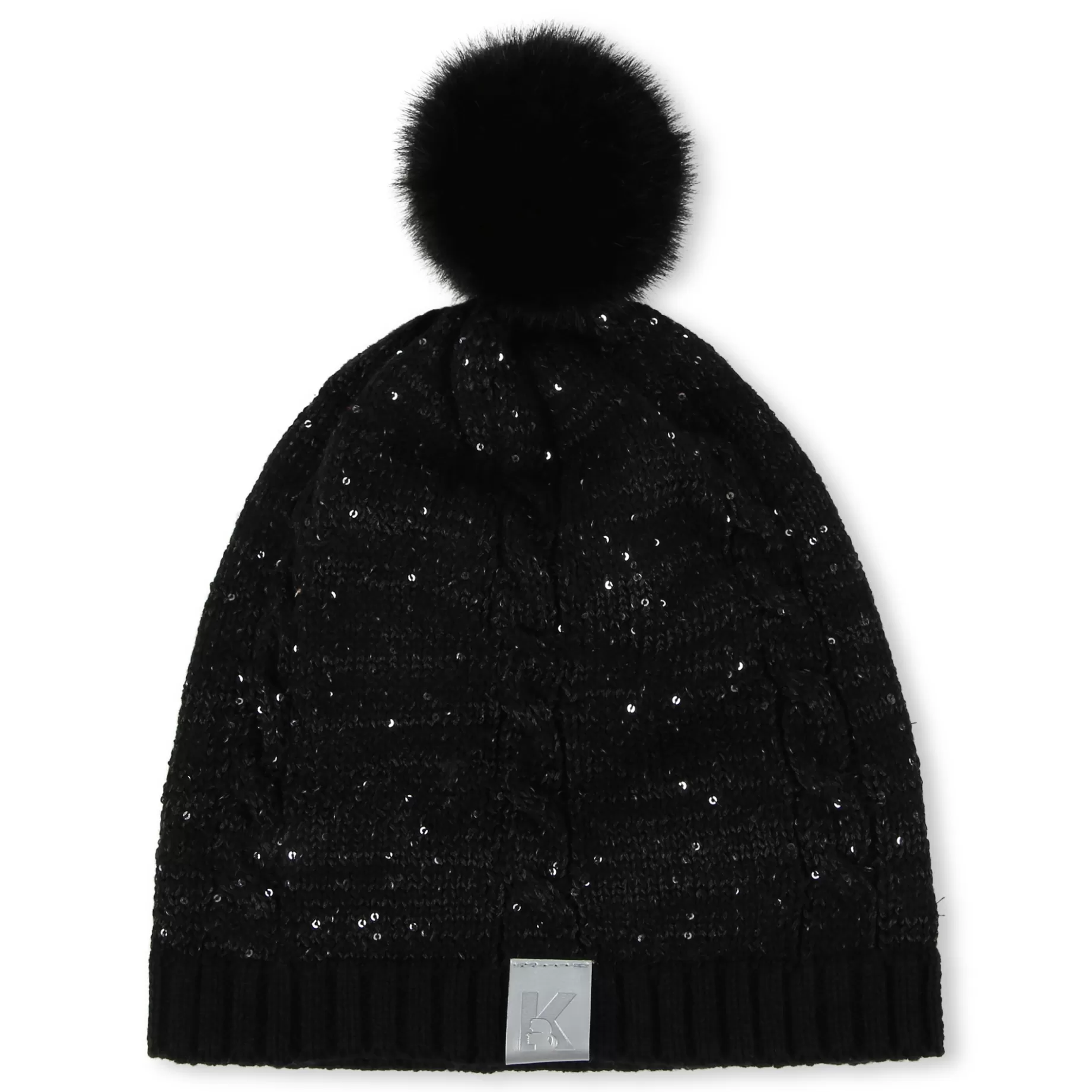 Pom-Pom Hat With Sequins^KARL LAGERFELD KIDS Cheap