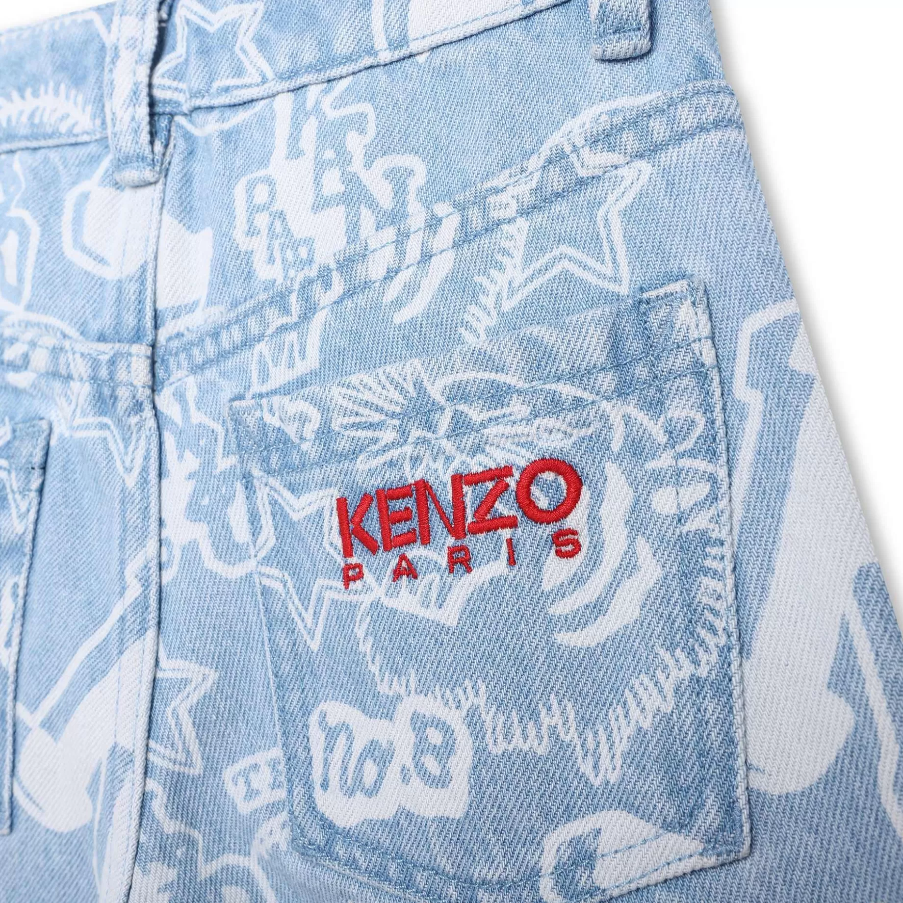 Printed Cotton Jeans^KENZO KIDS Online