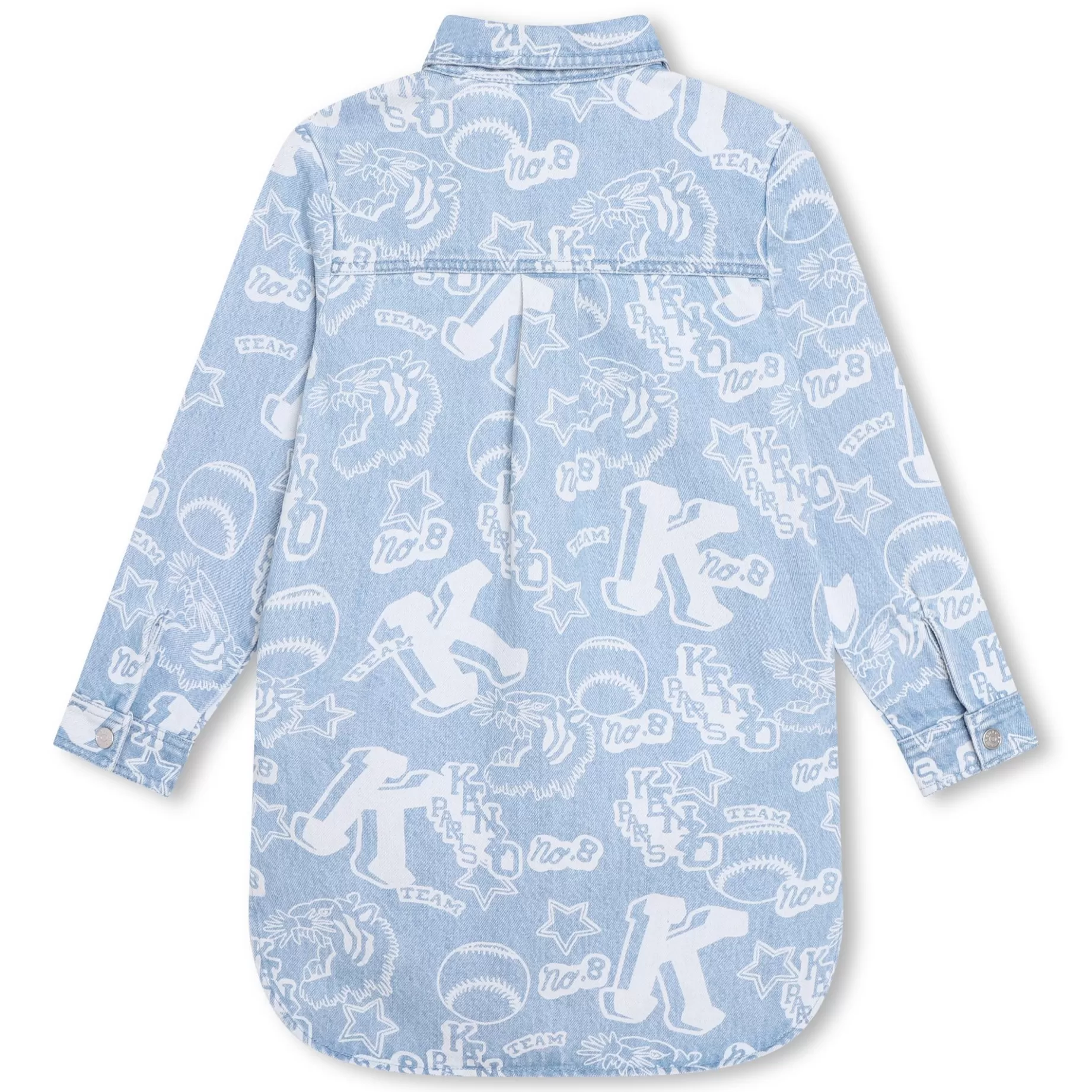 Printed Denim Dress^KENZO KIDS Cheap