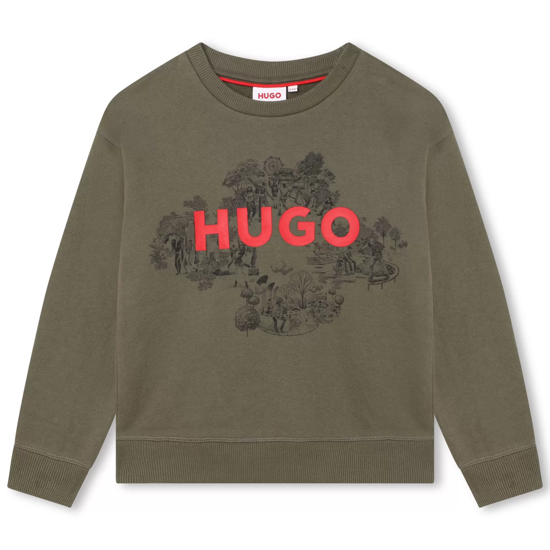 Printed Fleece Sweatshirt^HUGO Best Sale