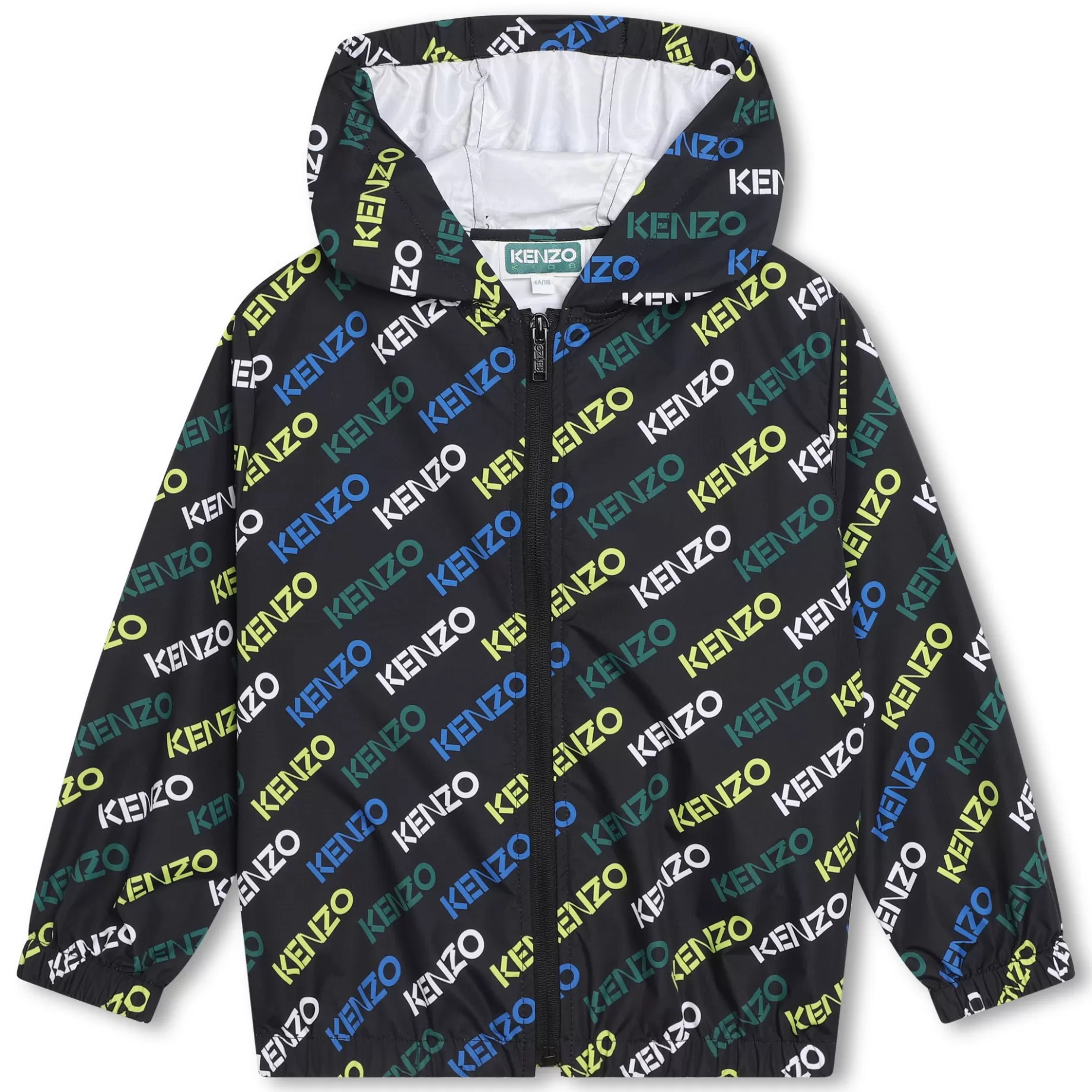 Printed Windcheater With Hood^KENZO KIDS Cheap