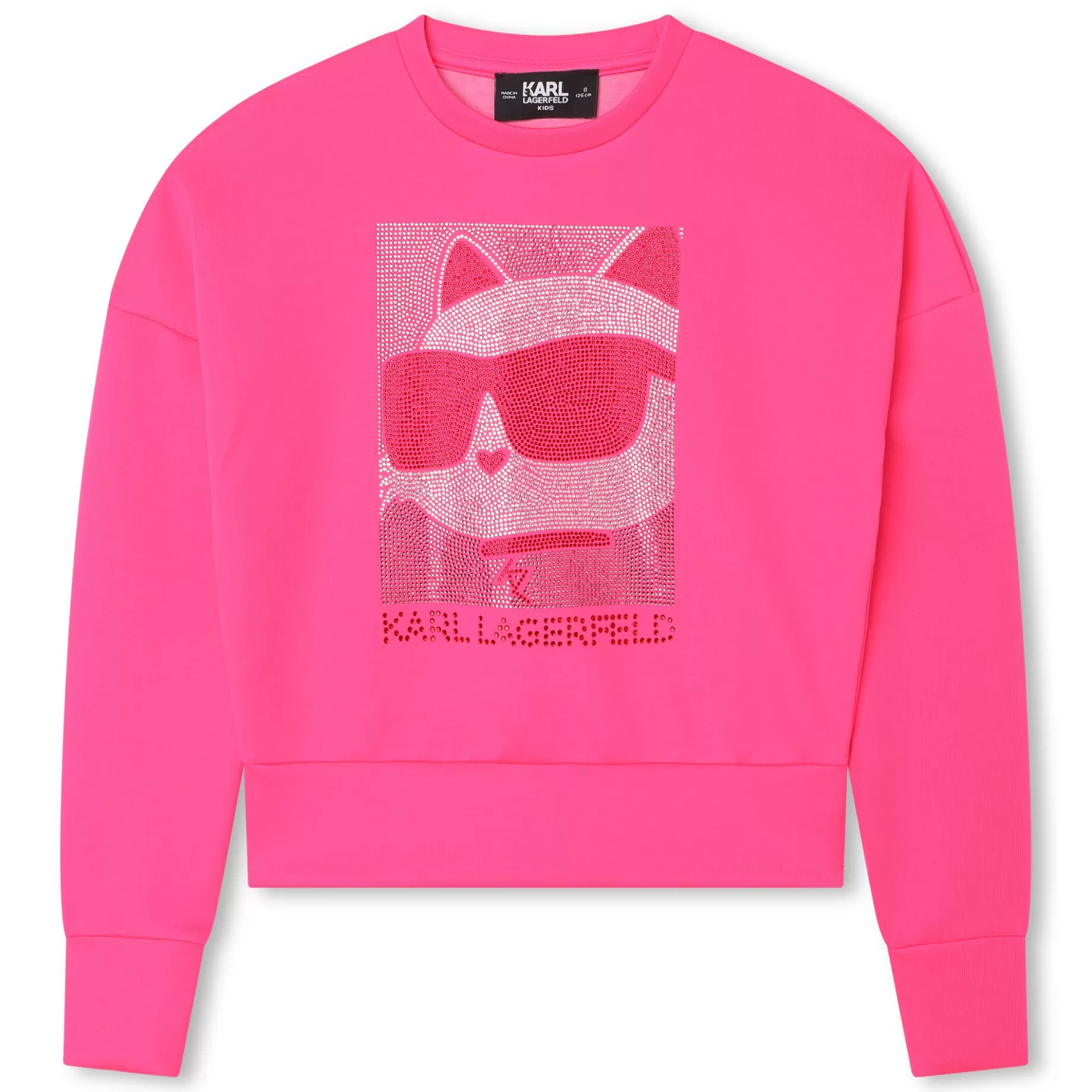 Rhinestoned Sweatshirt^KARL LAGERFELD KIDS Hot