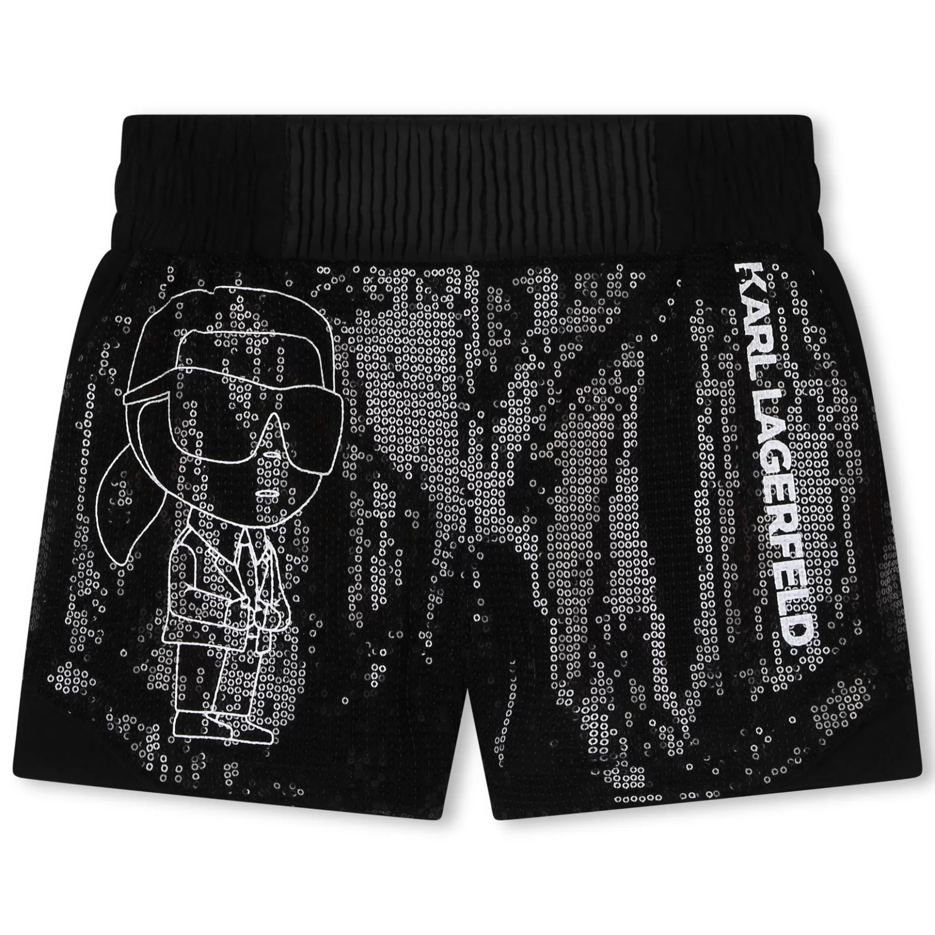 Sequinned Chiffon Shorts^KARL LAGERFELD KIDS Sale