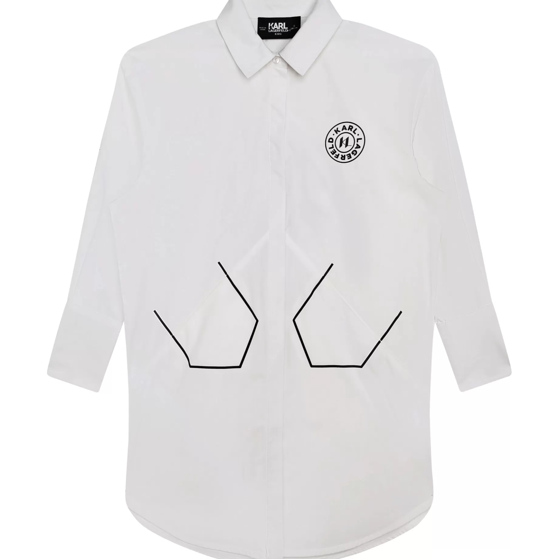 Shirt Dress With Logo^KARL LAGERFELD KIDS Flash Sale