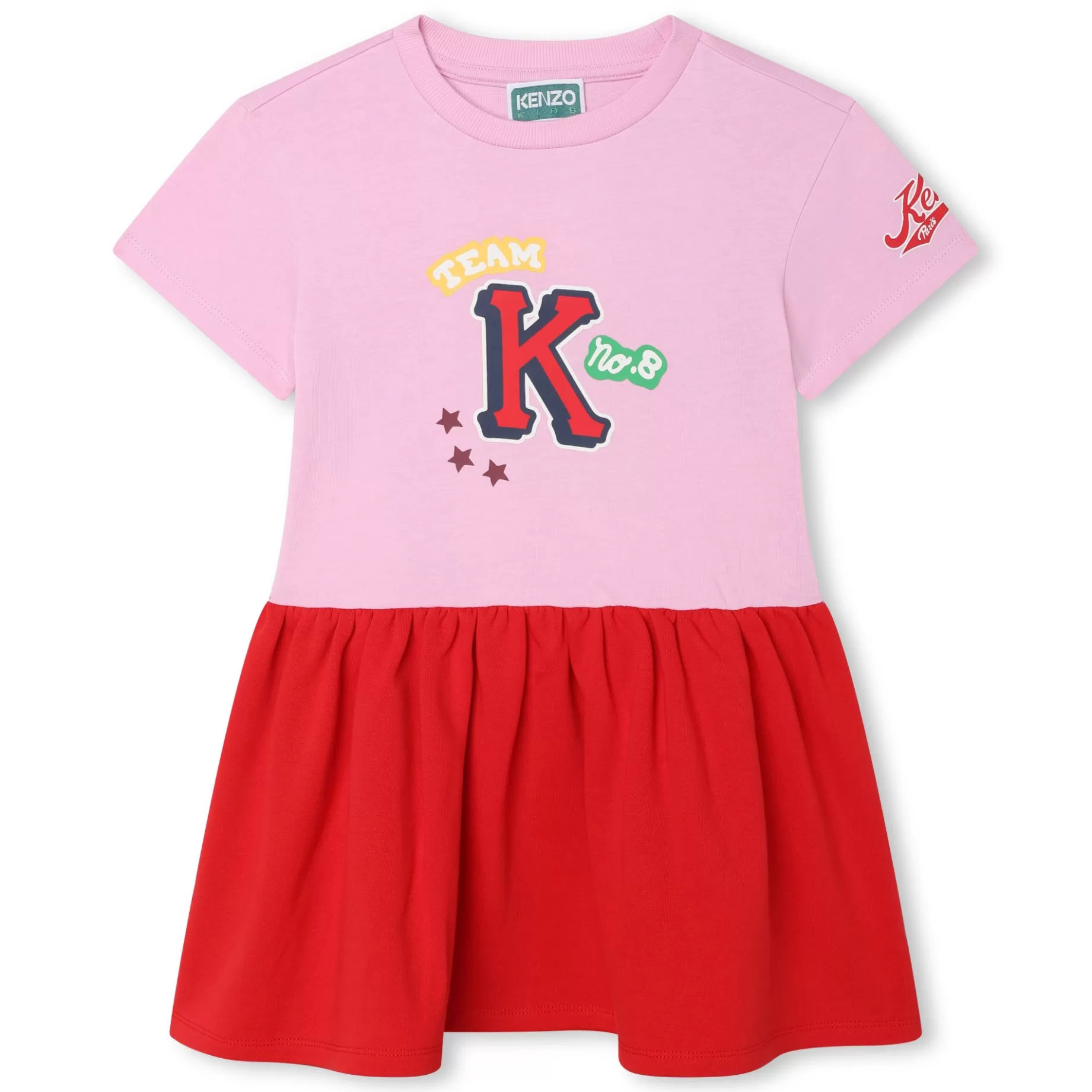 Short-Sleeved Cotton Dress^KENZO KIDS New