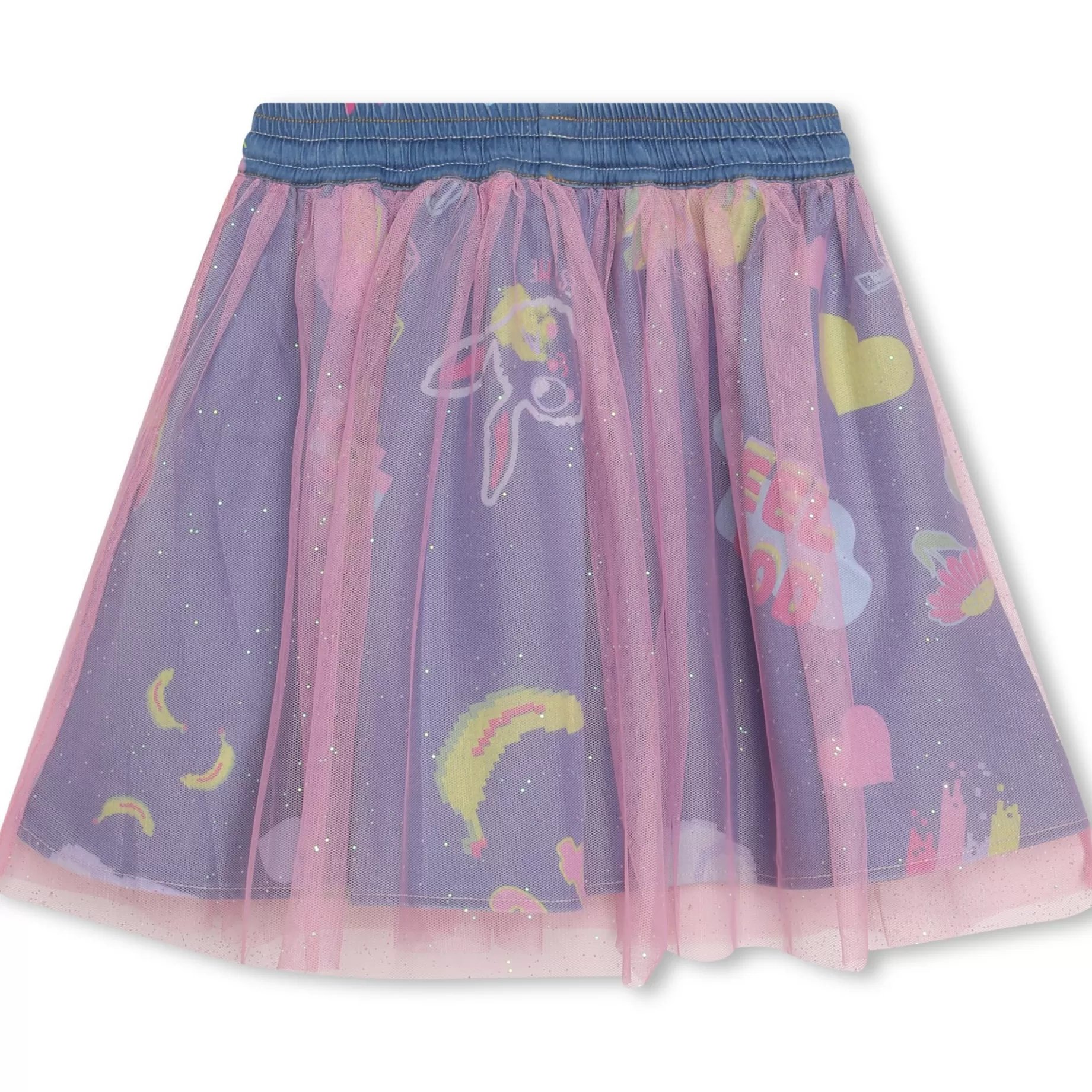 Sparkly Bi-Material Skirt^BILLIEBLUSH Online