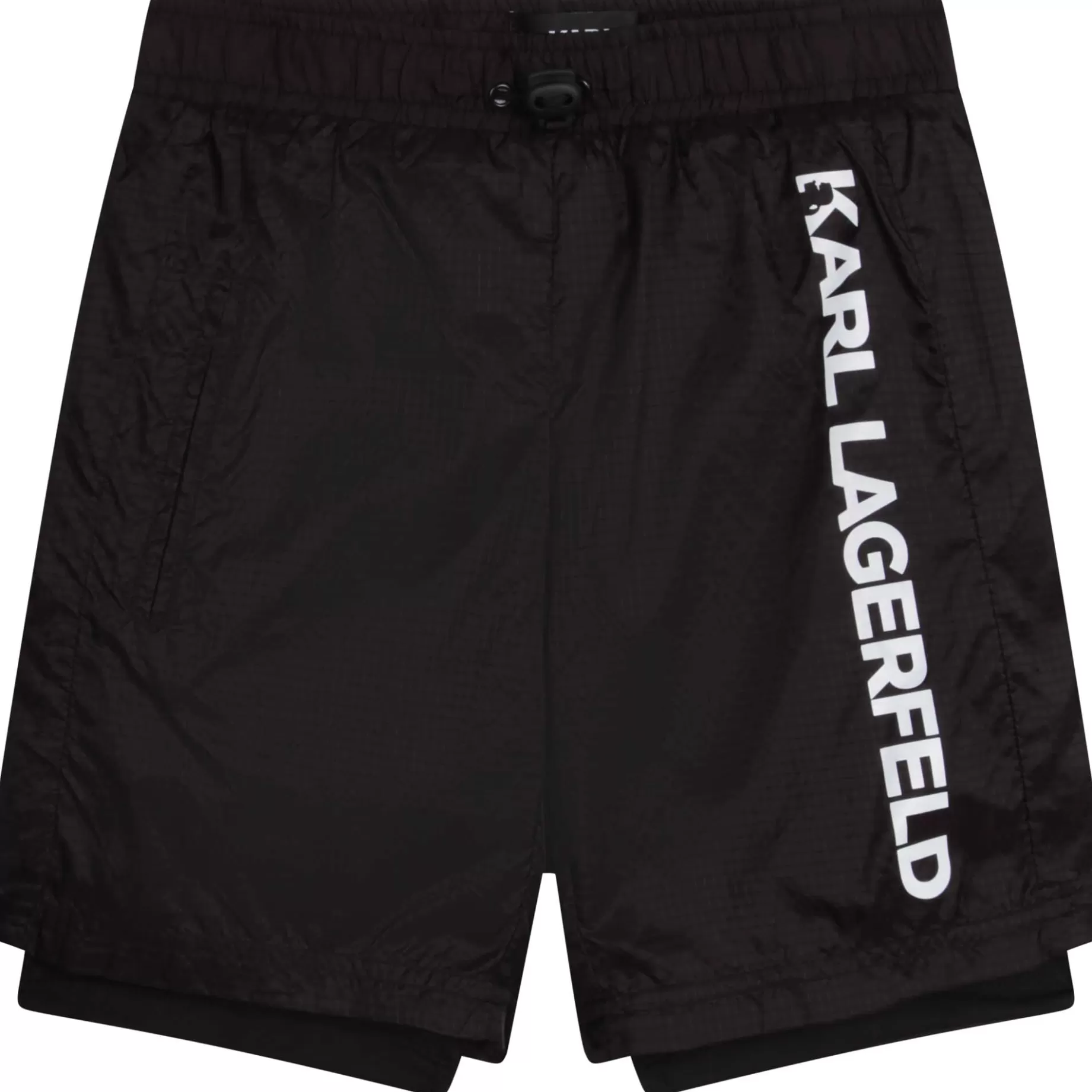 Waterproof Dual-Fabric Shorts^KARL LAGERFELD KIDS Store