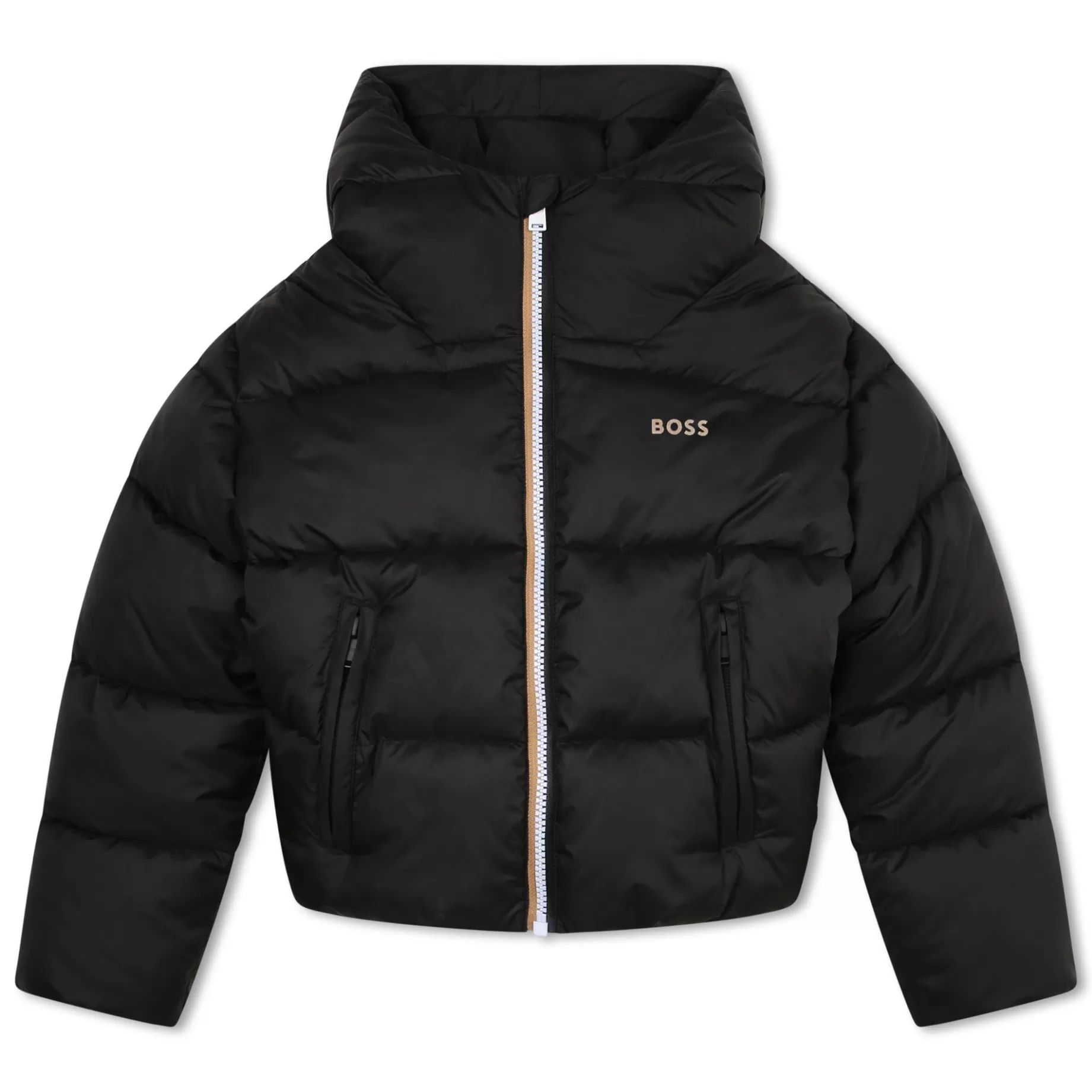 Zip-Up Hooded Puffer^BOSS Clearance